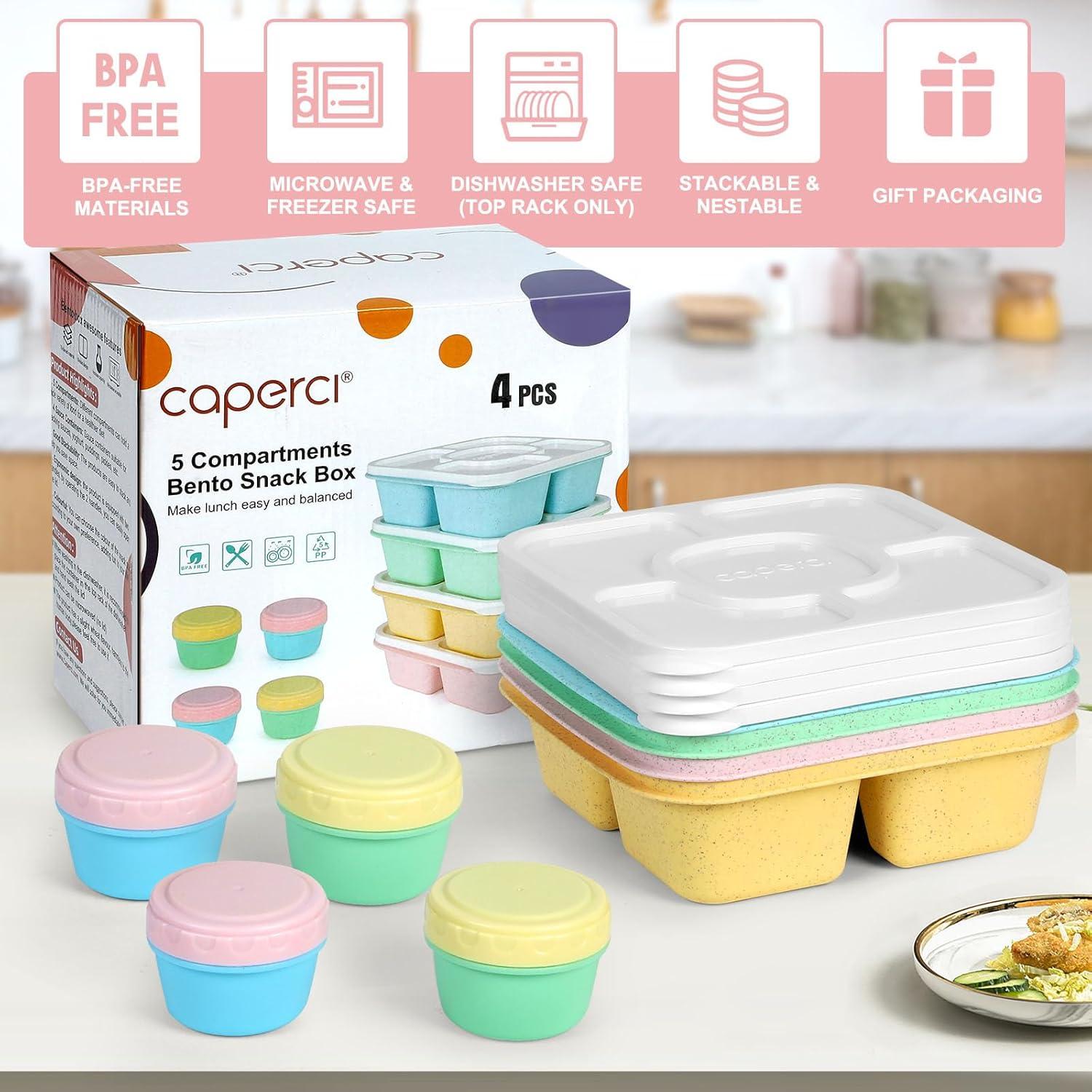 Contenedores de Snack Caperci CK319 Bento 5 Compartimentos