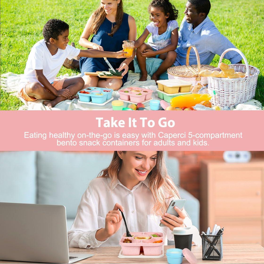 Contenedores de Snack Caperci CK319 Bento 5 Compartimentos