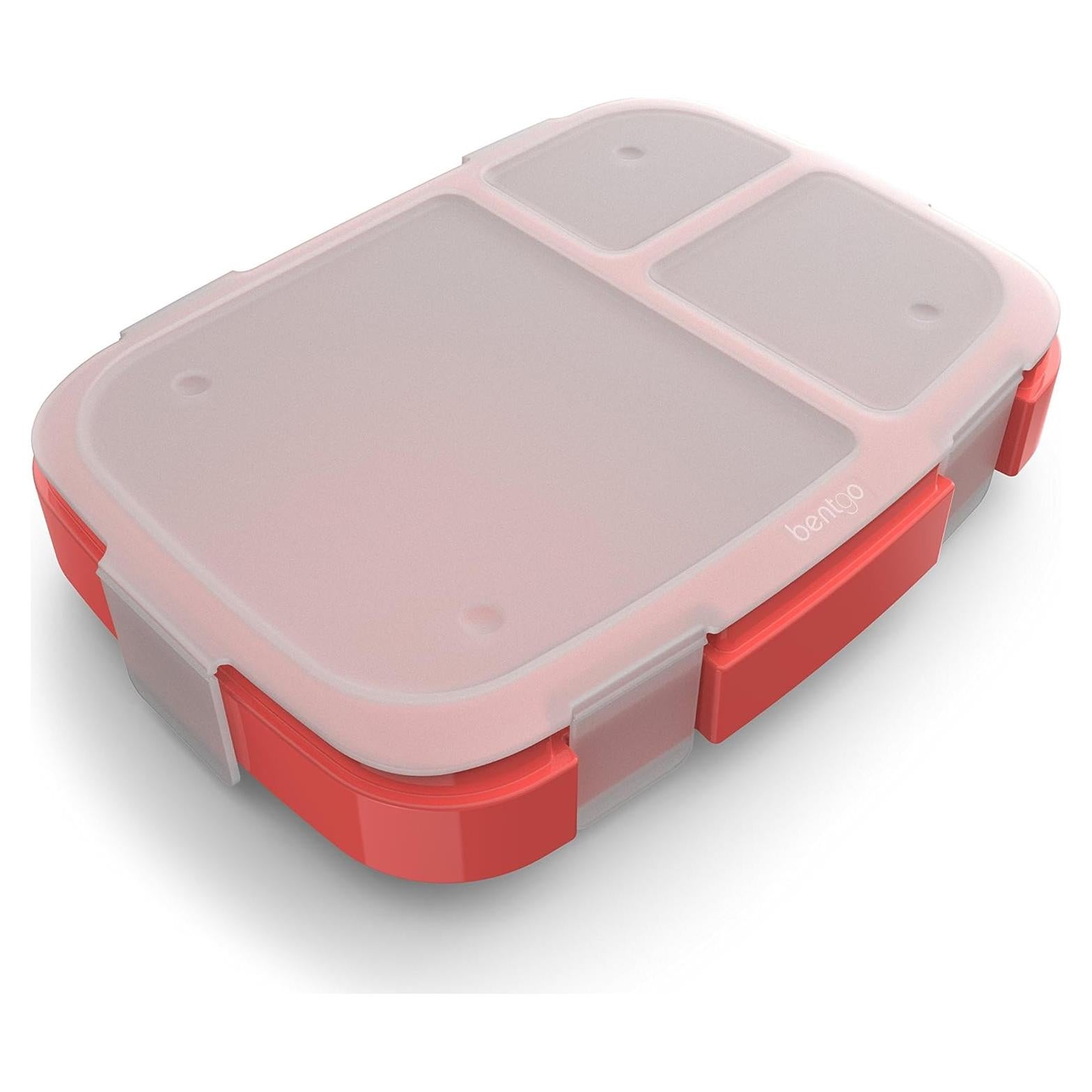 Bandeja de Comidas Bentgo Fresh Roja - 4 Compartimentos, Libre de BPA