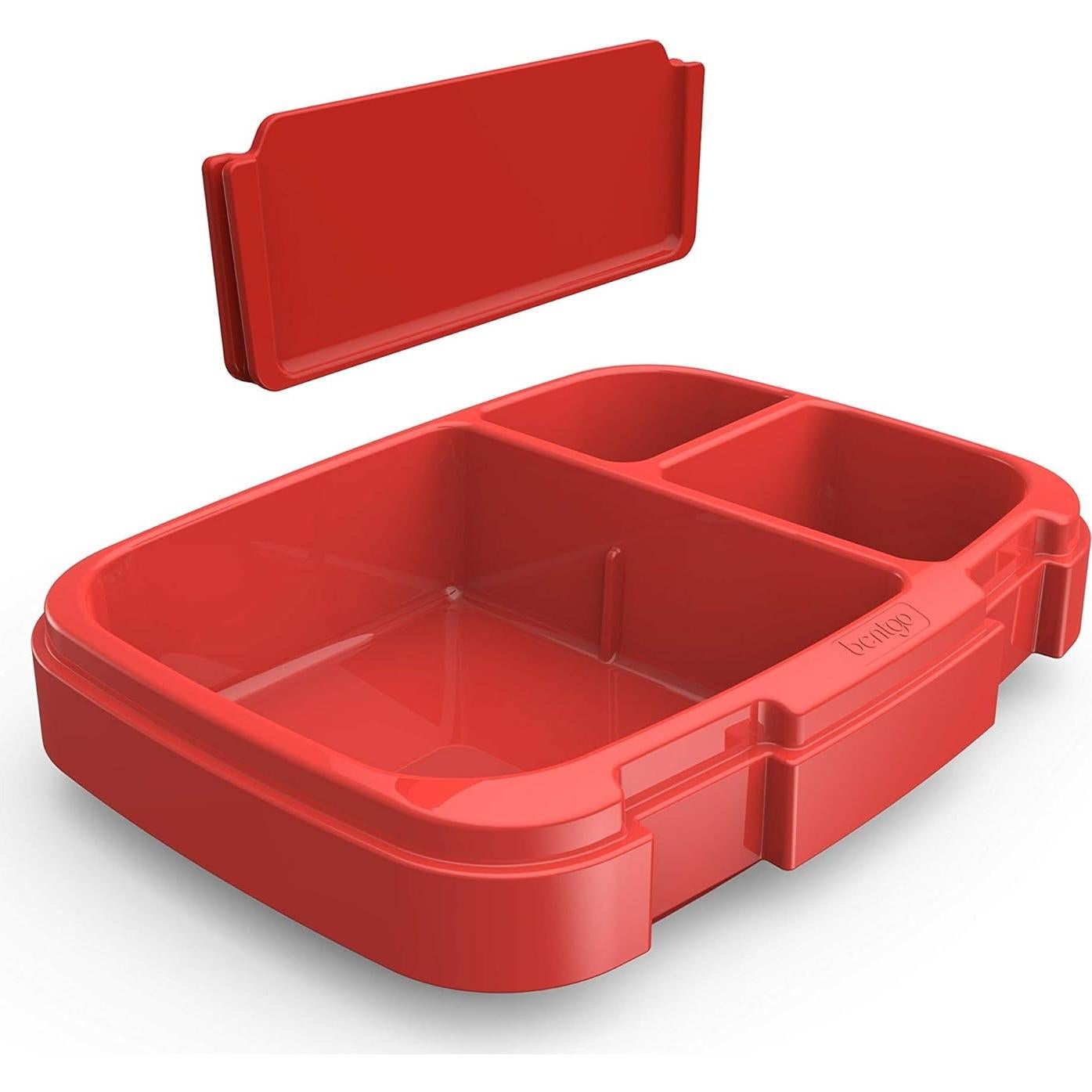 Bandeja de Comidas Bentgo Fresh Roja - 4 Compartimentos, Libre de BPA
