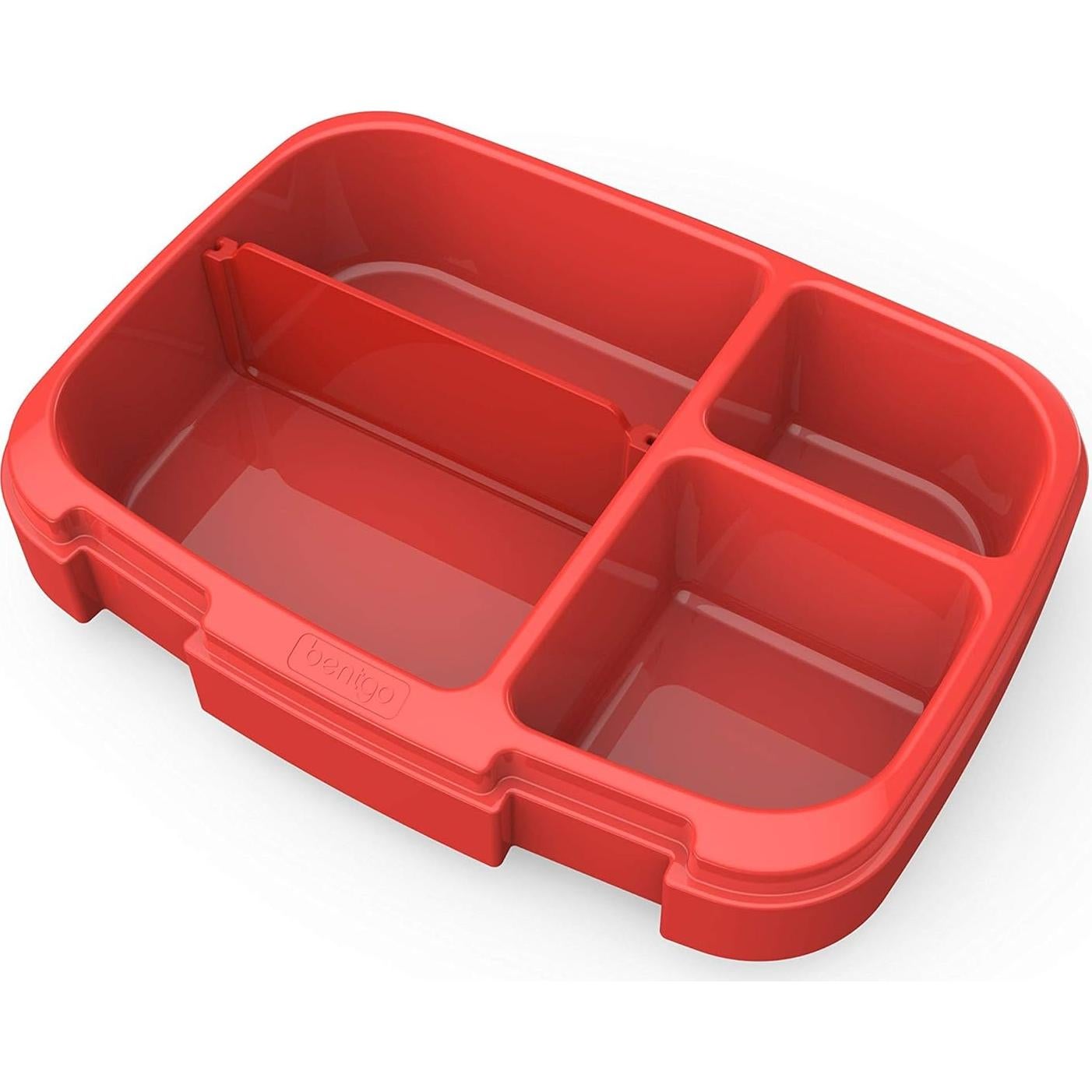 Bandeja de Comidas Bentgo Fresh Roja - 4 Compartimentos, Libre de BPA