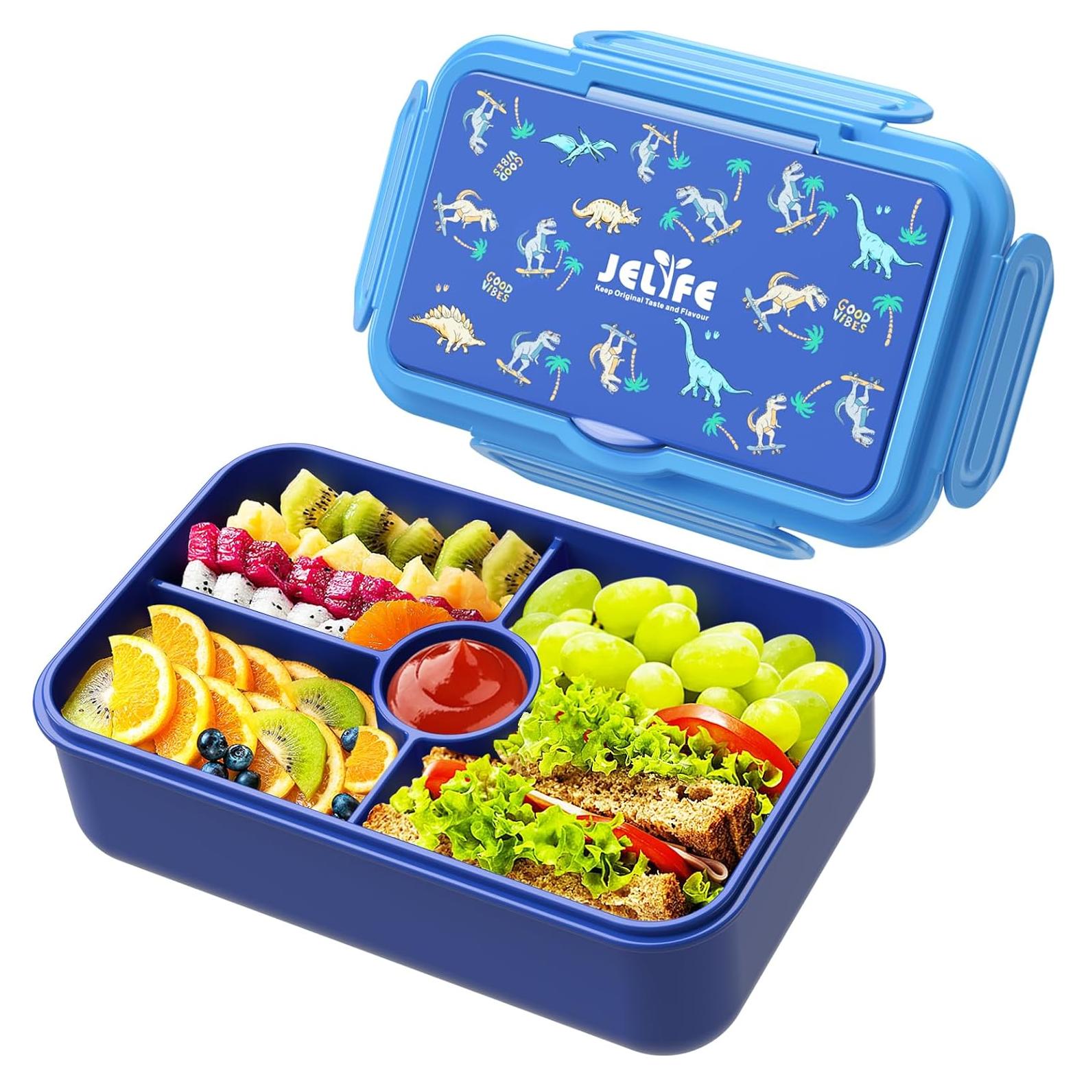 Caja Bento para Almuerzo Jelife Azul Dianosar 4 Compartimentos