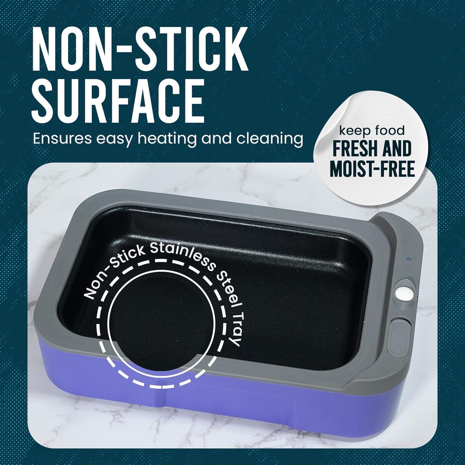 Hot Bento Caja de Almuerzo Autocalentable 2L Negra