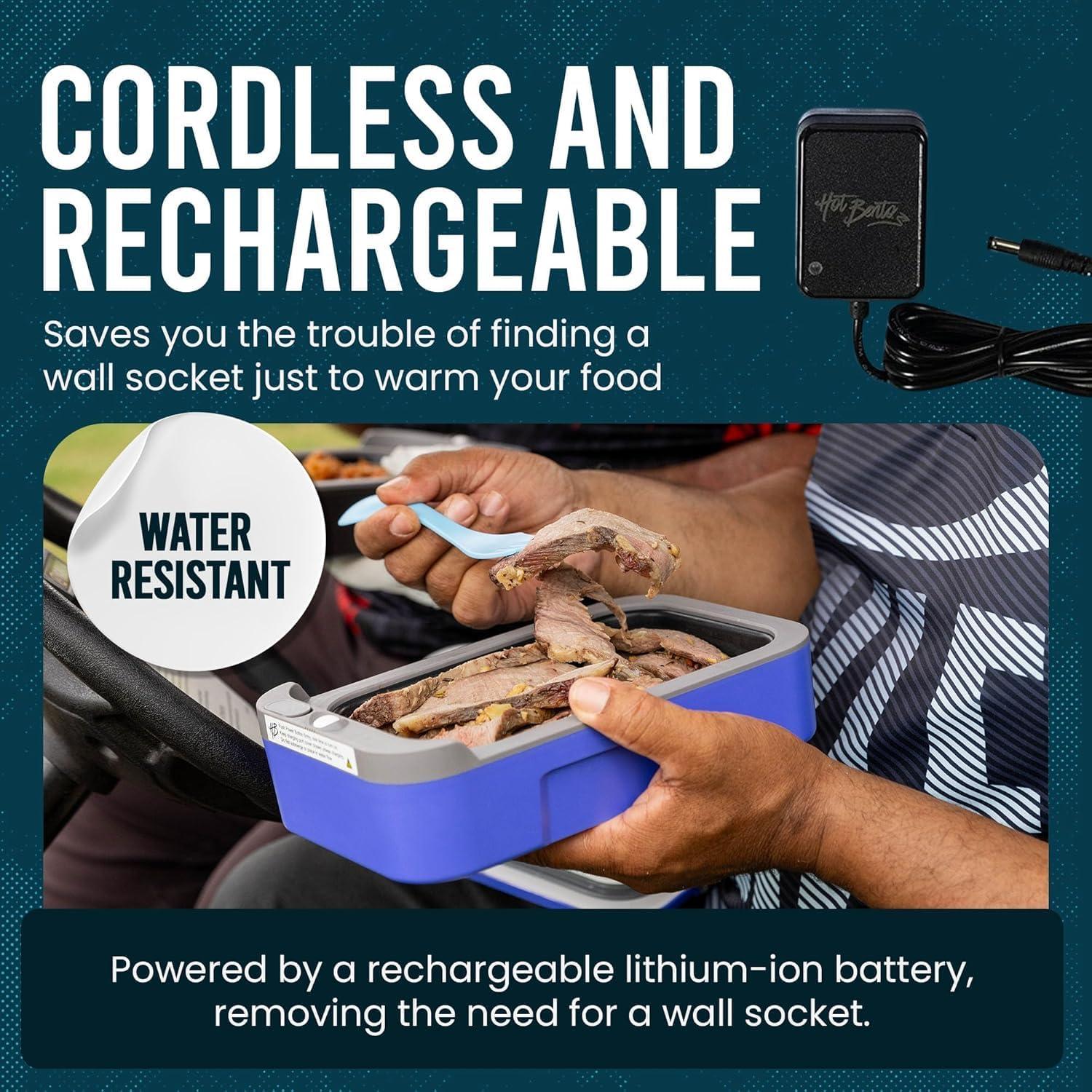 Hot Bento Caja de Almuerzo Autocalentable 2L Negra