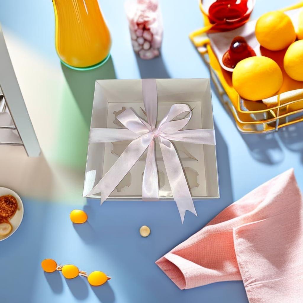 Caja Bento para Pastel y 5 Cupcakes WOO LOVE 25.4x25.4x12.7cm