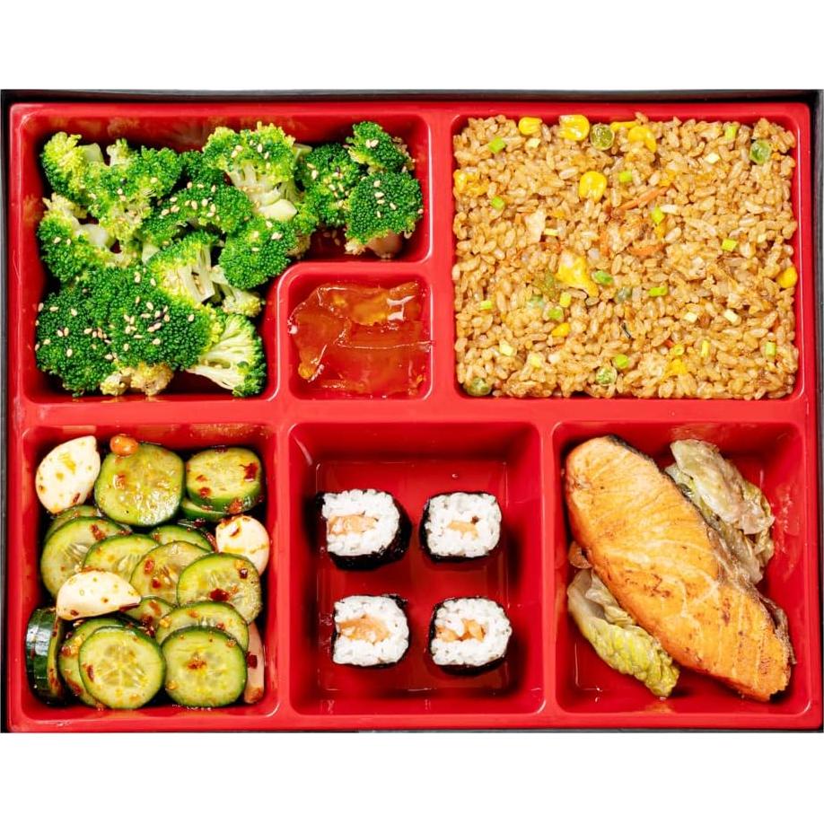 Contenedor de Almuerzo Restaurantware 6 Compartimentos 31x25 cm