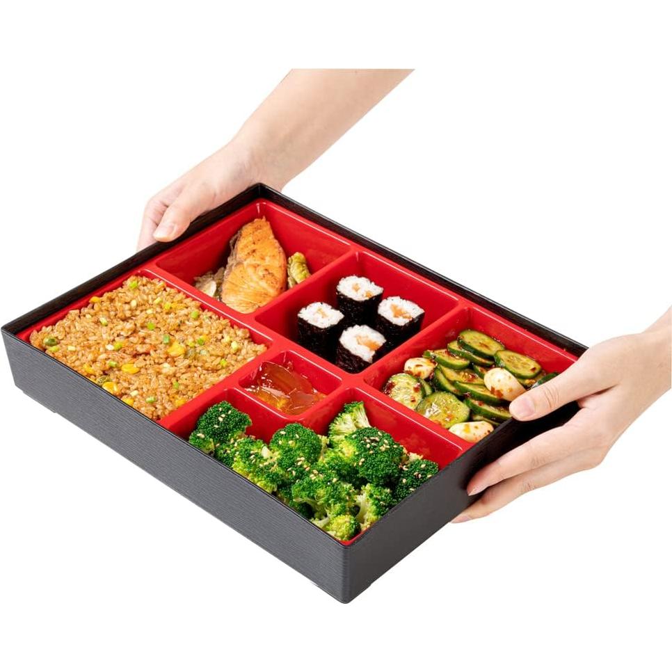 Contenedor de Almuerzo Restaurantware 6 Compartimentos 31x25 cm