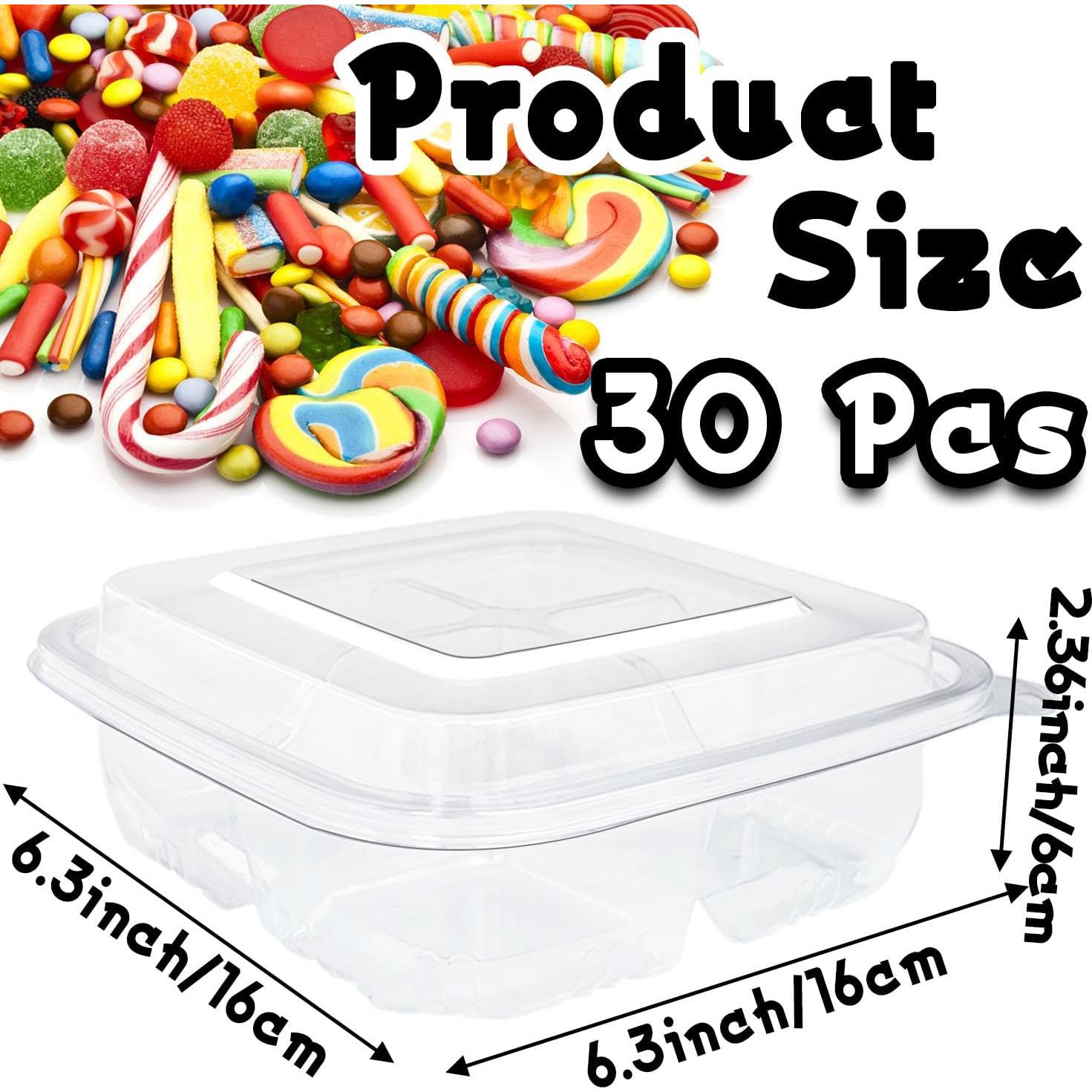 Contenedores de Snack Bento Haawooky 30 Pcs 4 Compartimentos