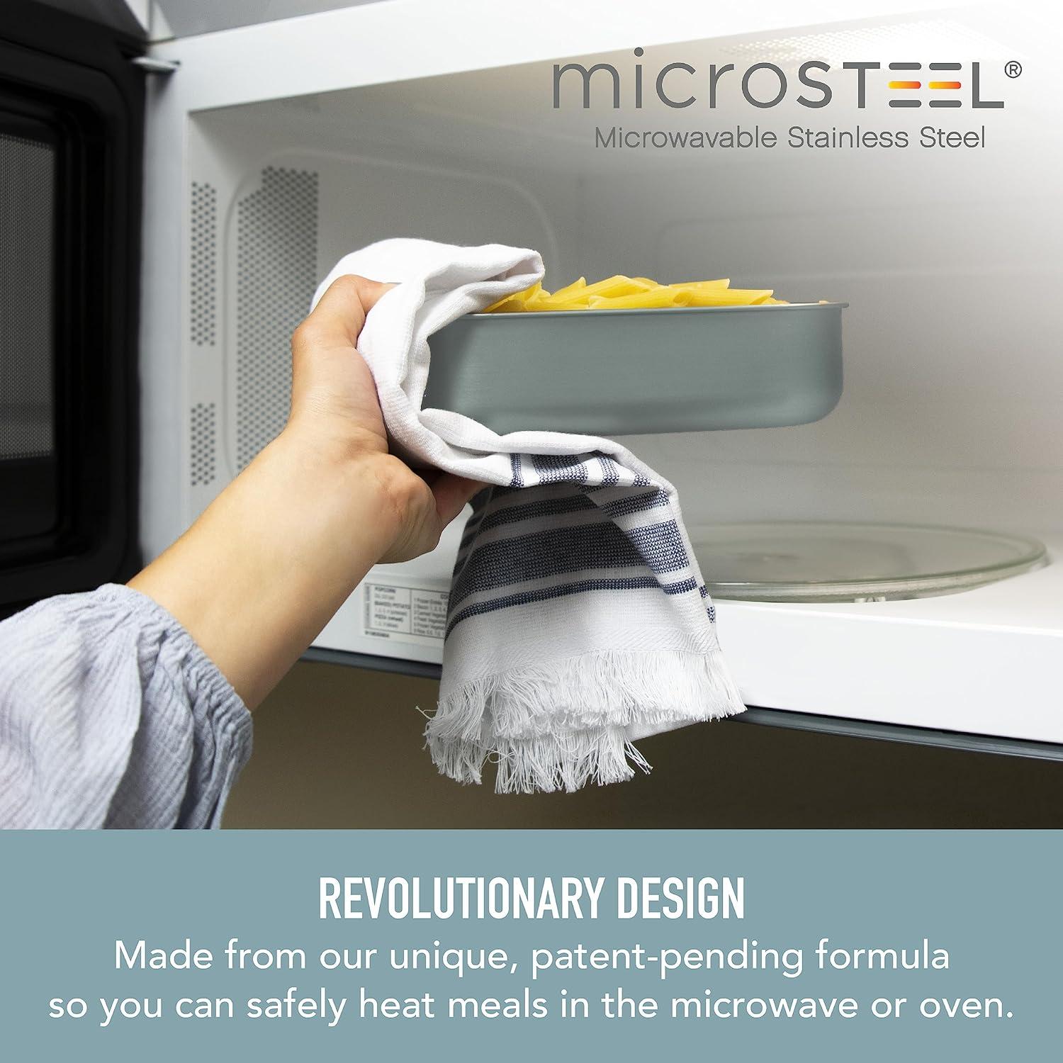 Fiambrera Bentgo MicroSteel a Prueba de Fugas 1200 mL Aqua