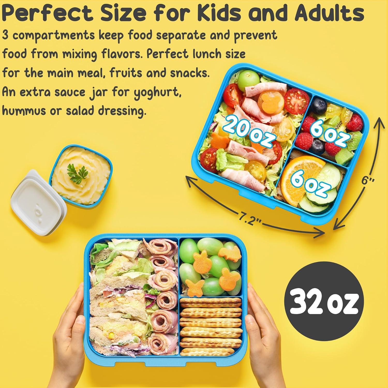 Caja Bento Fimibuke para Niños 32 oz a Prueba de Fugas