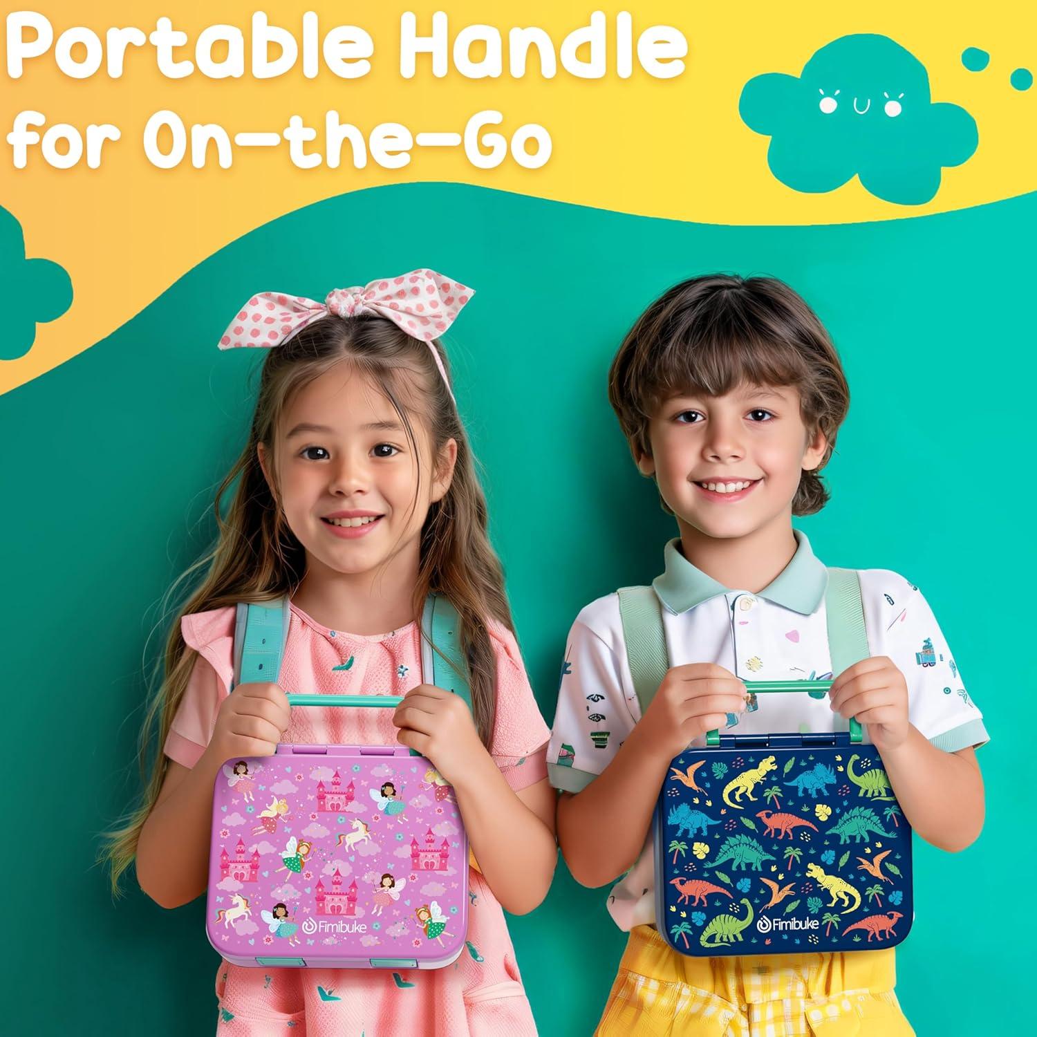 Caja Bento Fimibuke para Niños 32 oz a Prueba de Fugas