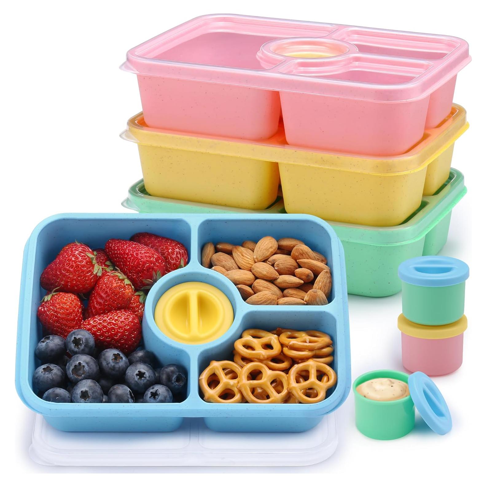 Juego de 4 Contenedores Bento Reutilizables GadgBlizza 1000ml