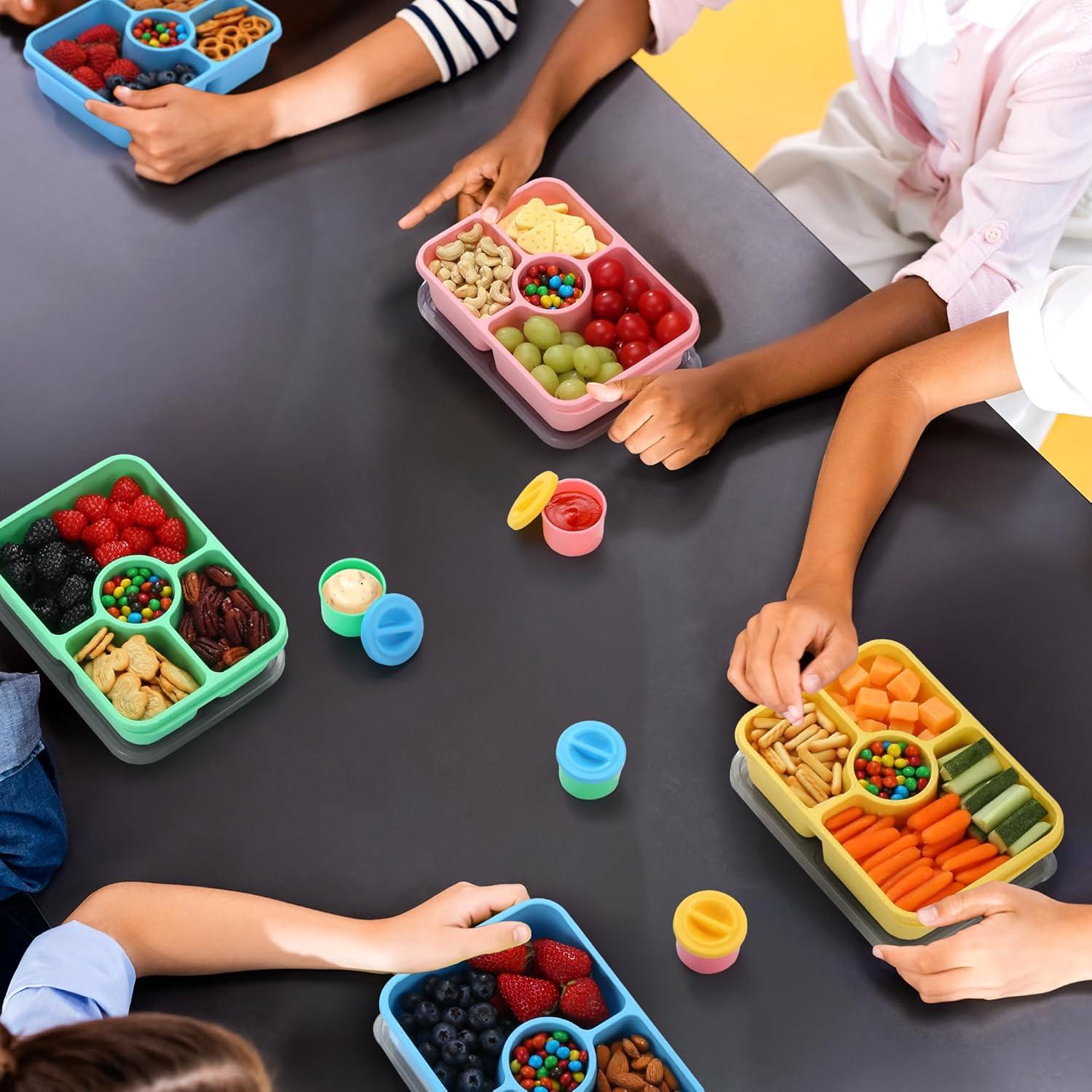 Juego de 4 Contenedores Bento Reutilizables GadgBlizza 1000ml