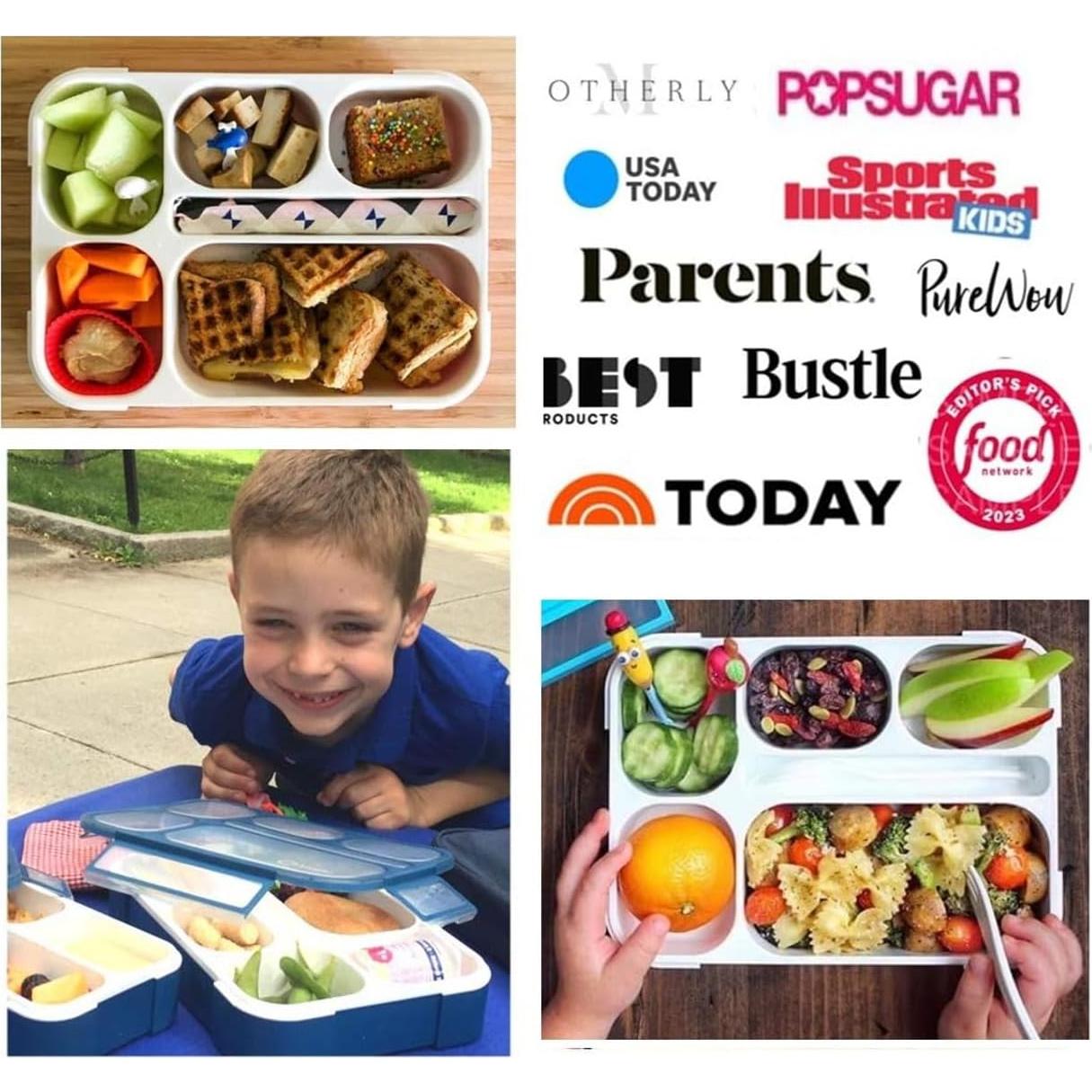 Caja Bento Kinsho Azul Marino 6 Compartimentos + Bolsa + Hielo