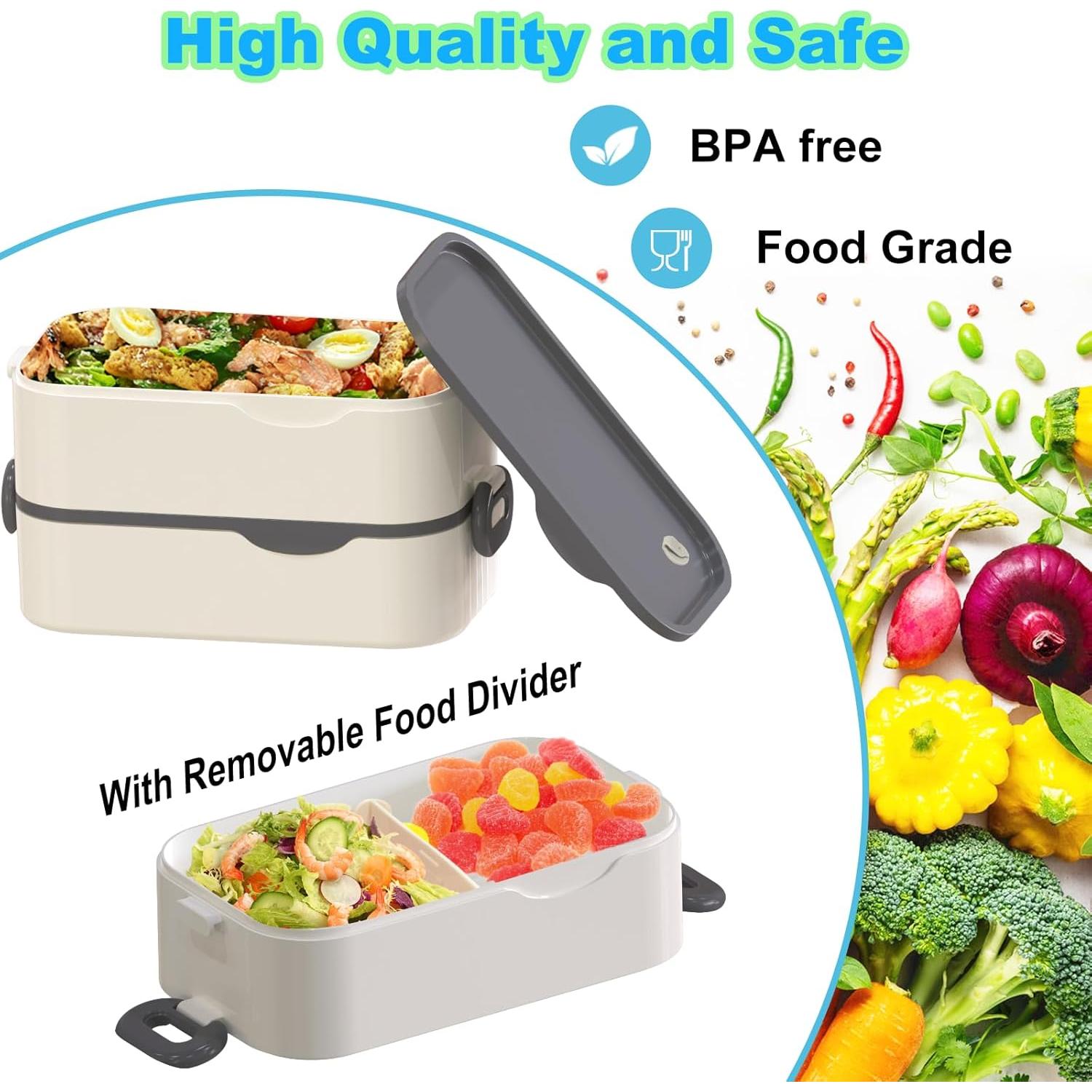 Caja Bento Kenuket 3 Capas 3000ml A Prueba de Microondas