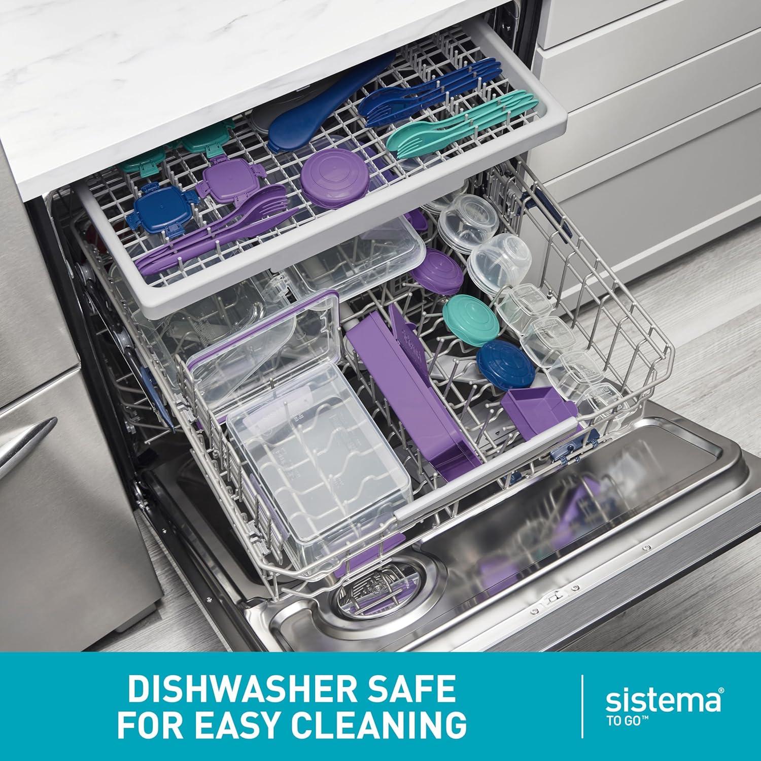 Sistema Bento Box Cubes 1.25 L | 2 Contenedores Verde y Azul