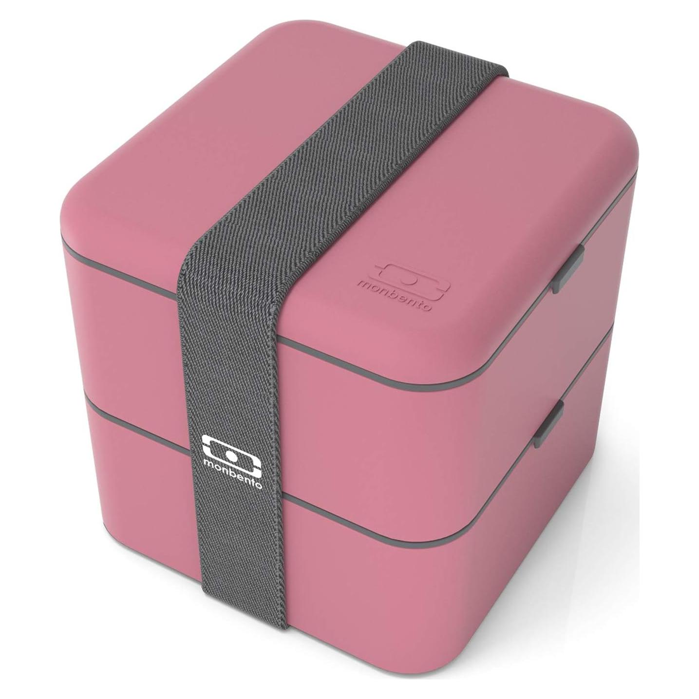 Caja Bento Grande Monbento MB Square Rosa 1.7L Hermética