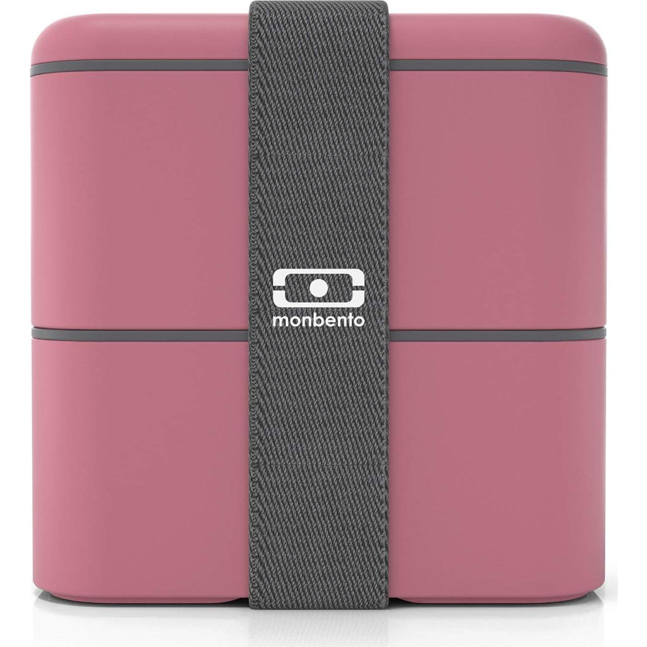 Caja Bento Grande Monbento MB Square Rosa 1.7L Hermética