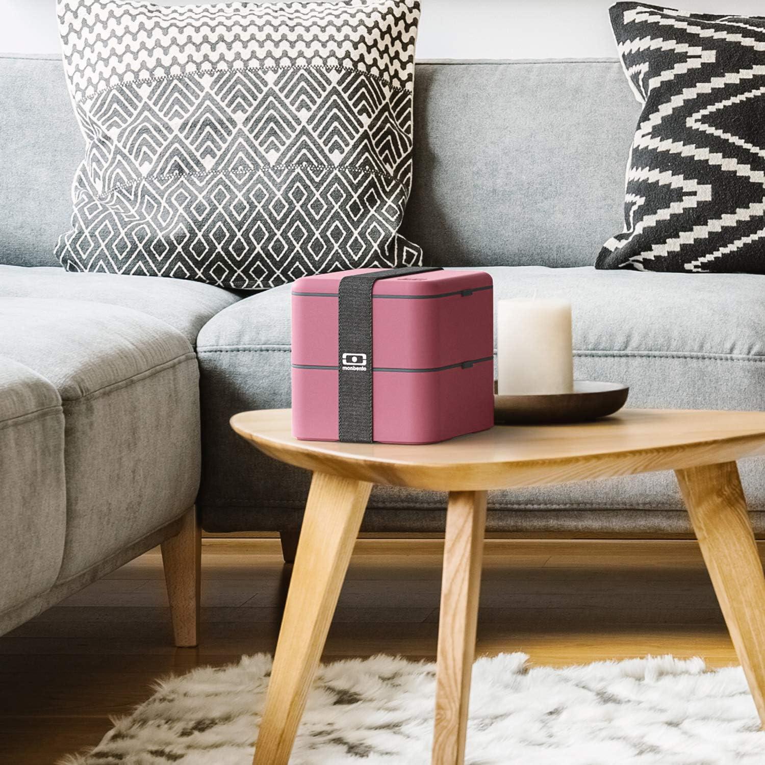 Caja Bento Grande Monbento MB Square Rosa 1.7L Hermética