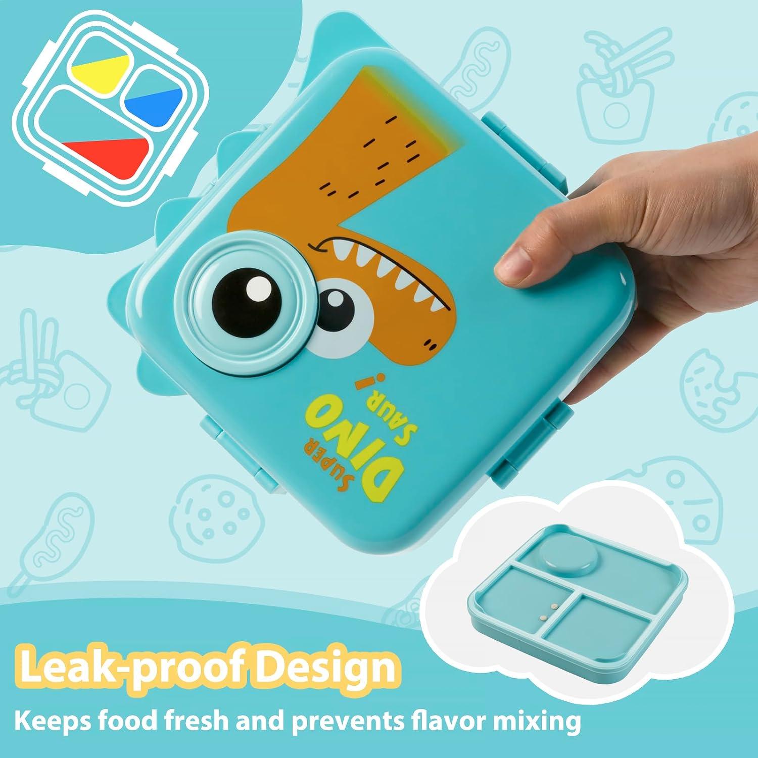 Contenedor Bento Acero Inoxidable Freshmage 3 Compartimentos 1.03L