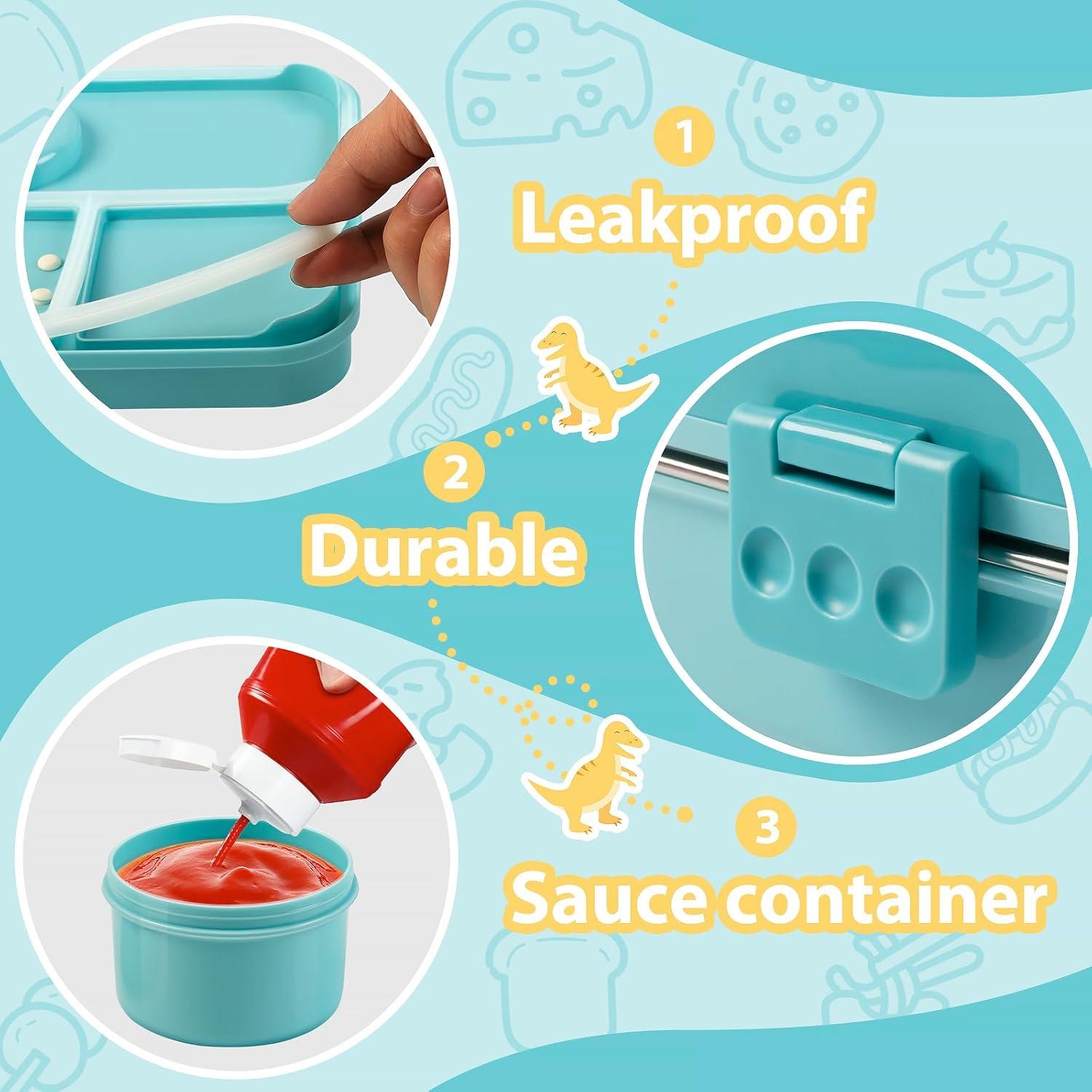 Contenedor Bento Acero Inoxidable Freshmage 3 Compartimentos 1.03L