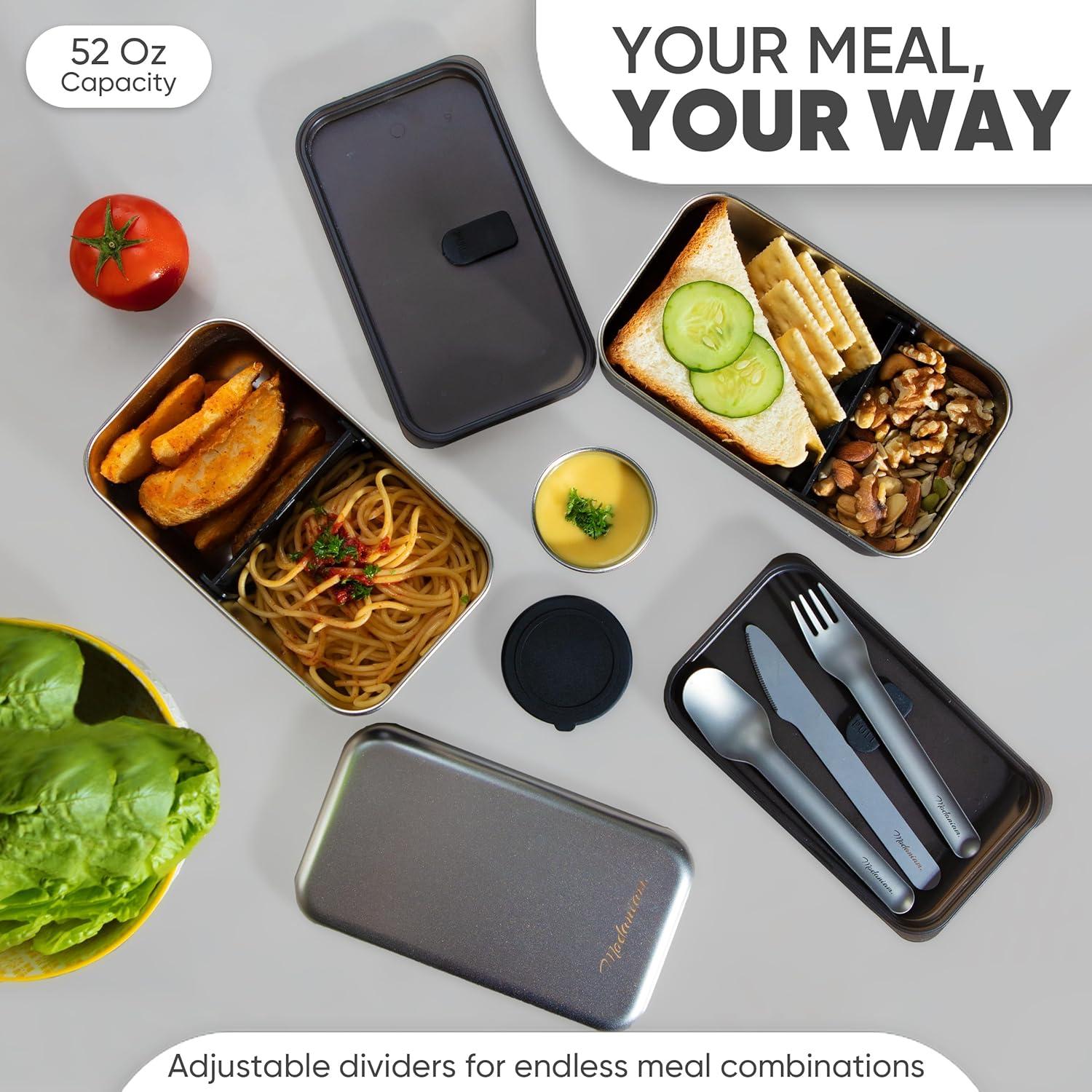 Caja Bento Acero Inoxidable Modaniam 54 Oz A prueba de Fugas