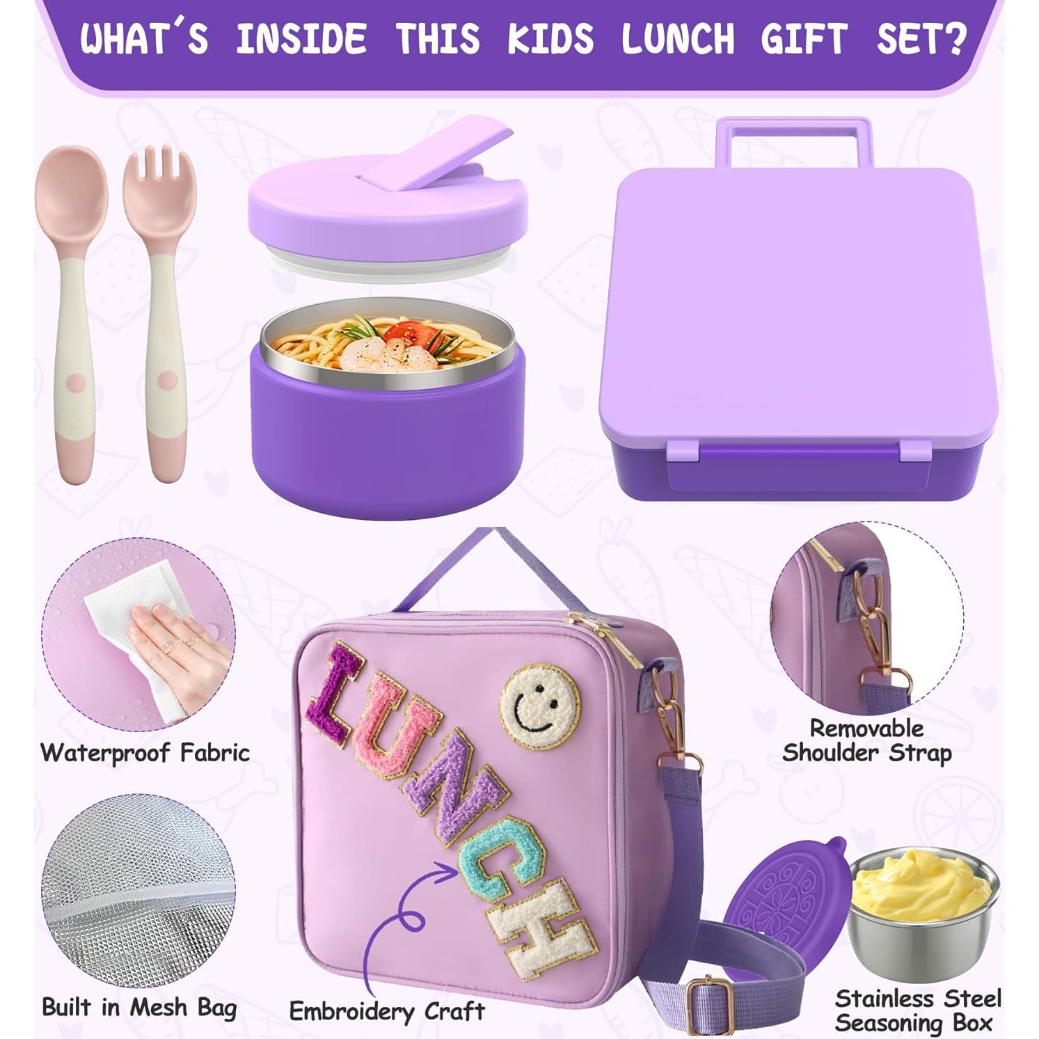 Caja de Almuerzo Bento Aimsnk para Niños con Termo 240ml