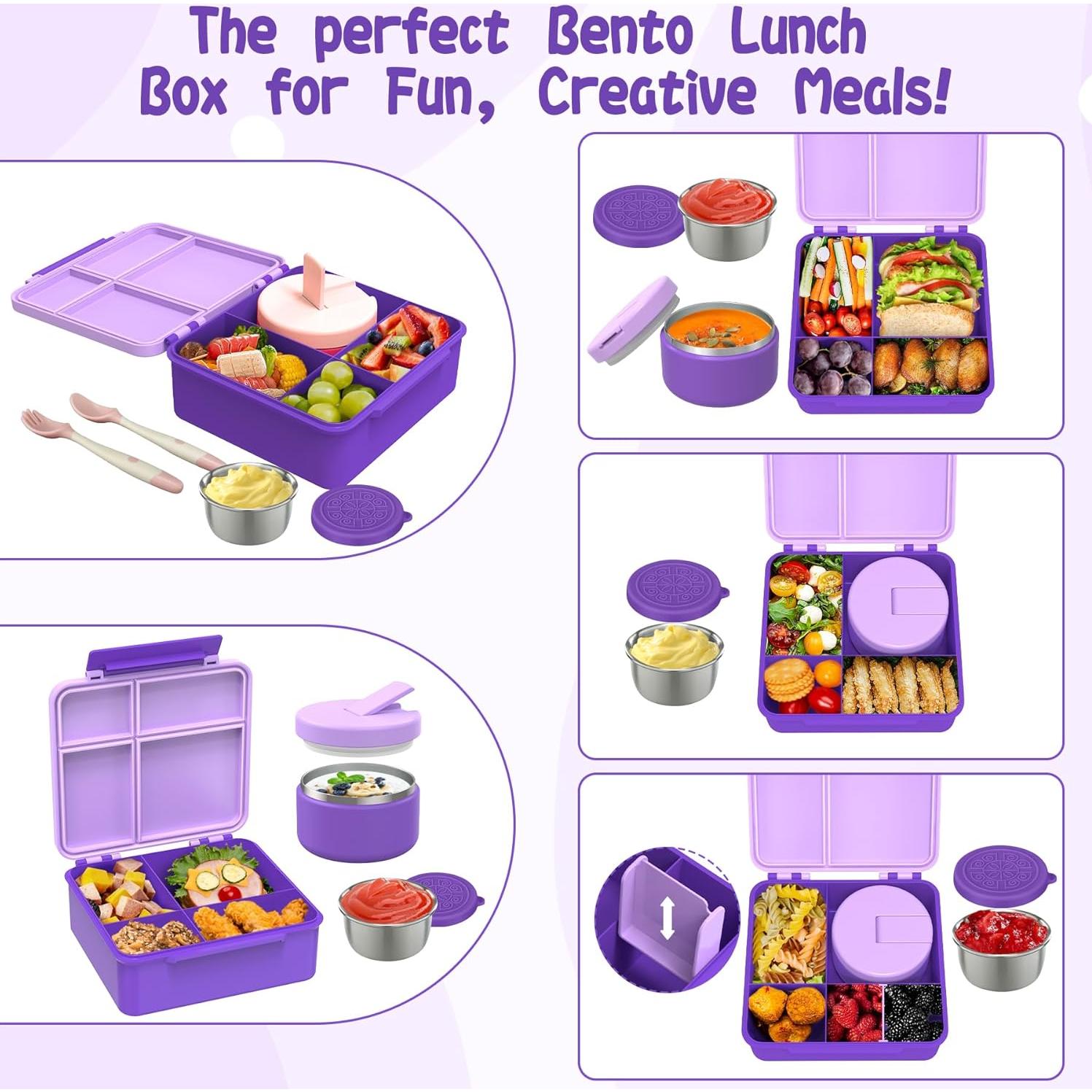 Caja de Almuerzo Bento Aimsnk para Niños con Termo 240ml
