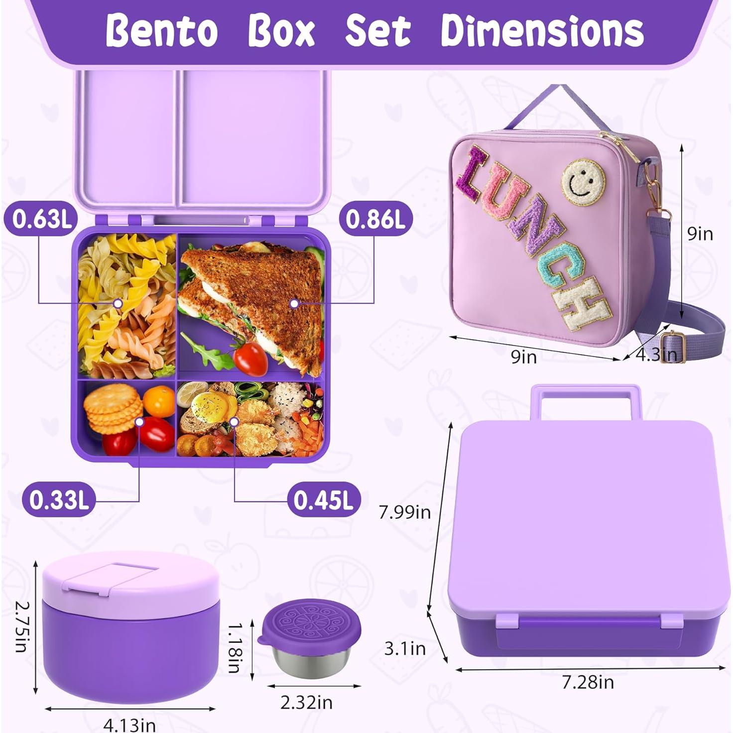 Caja de Almuerzo Bento Aimsnk para Niños con Termo 240ml