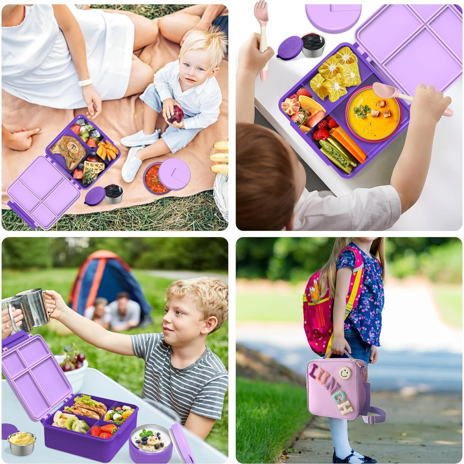 Caja de Almuerzo Bento Aimsnk para Niños con Termo 240ml