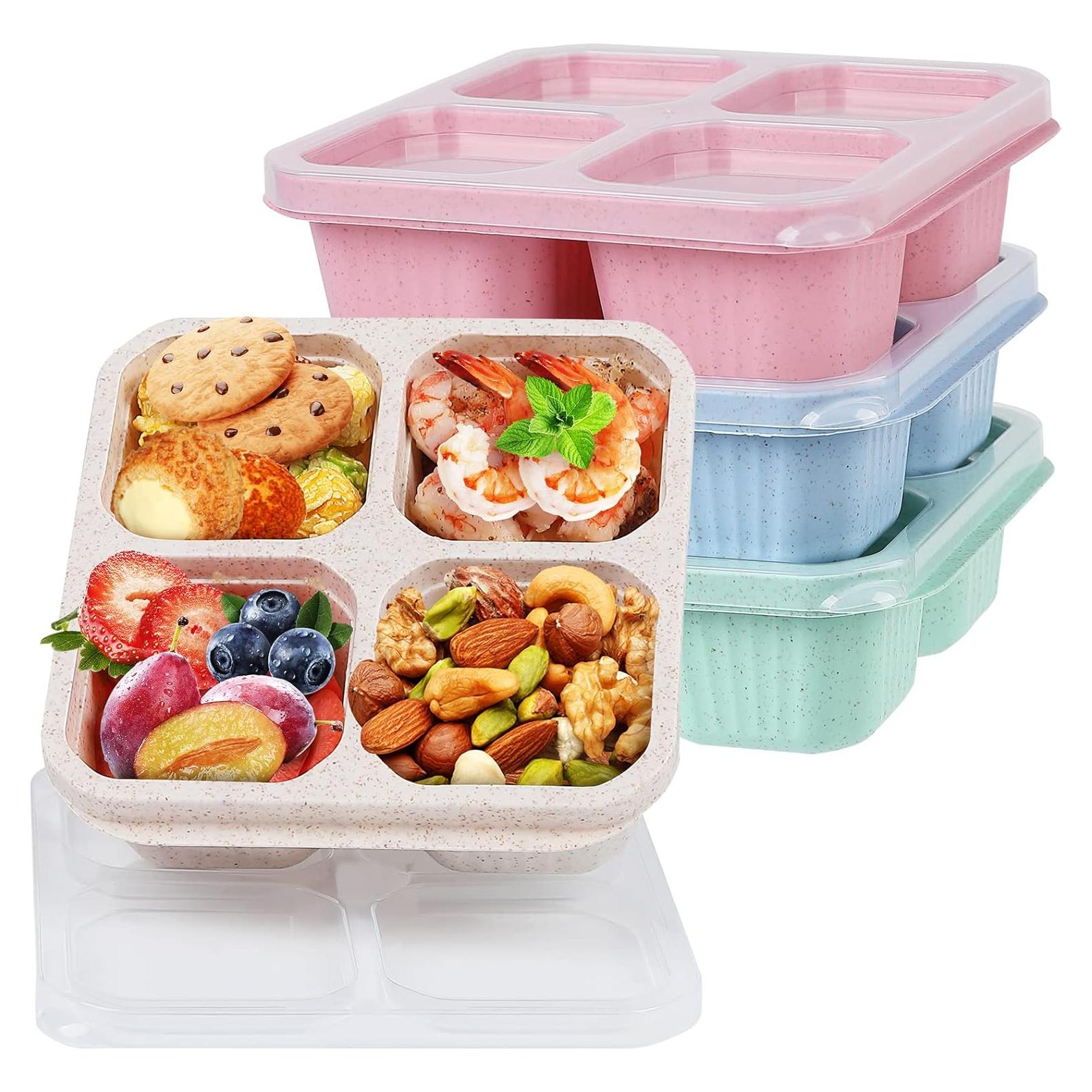 Juego de 4 Contenedores de Snack Bento Buluker - Apto Microondas