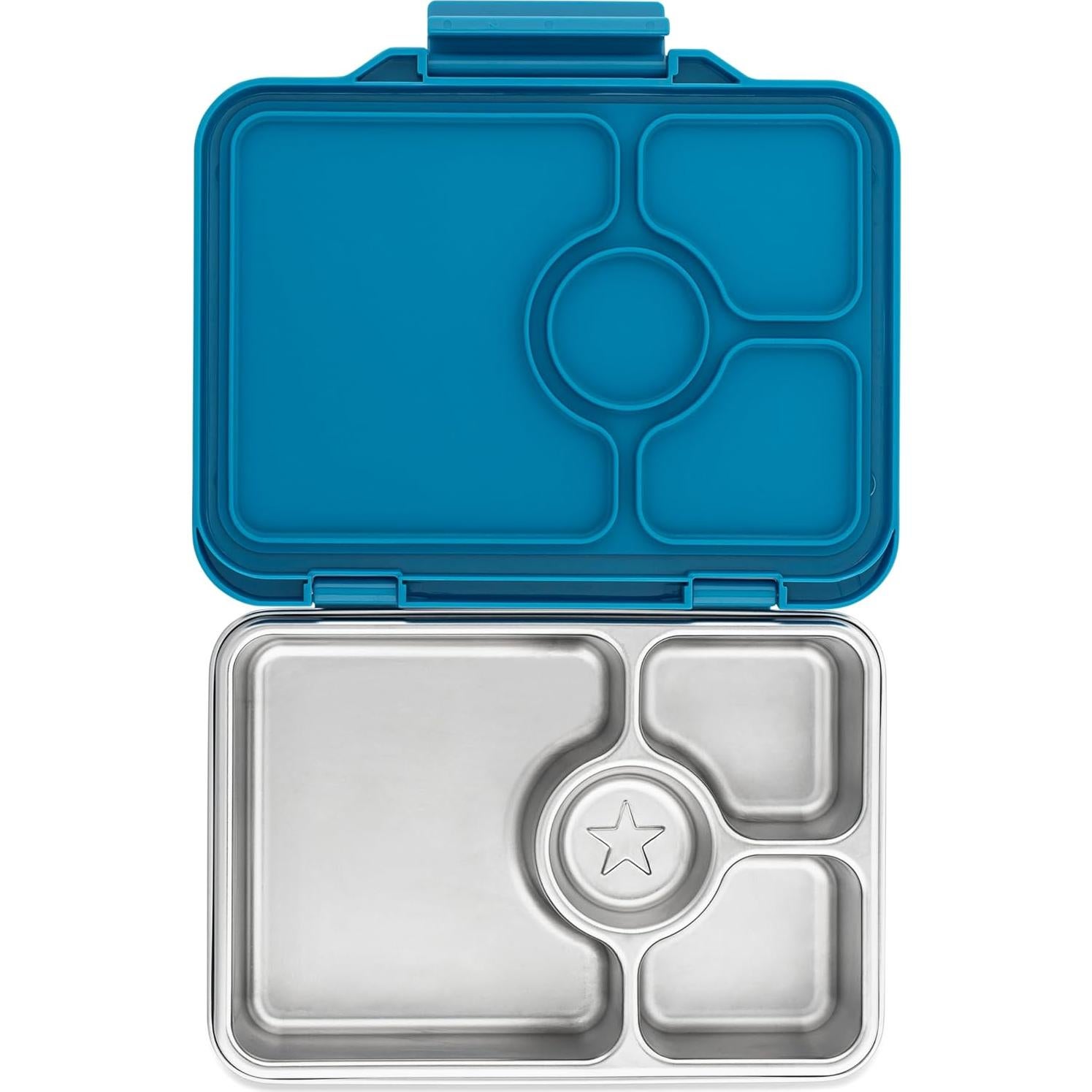 Caja Bento Yumbox Prêt Acero Inoxidable 0.81L Azul Normandía