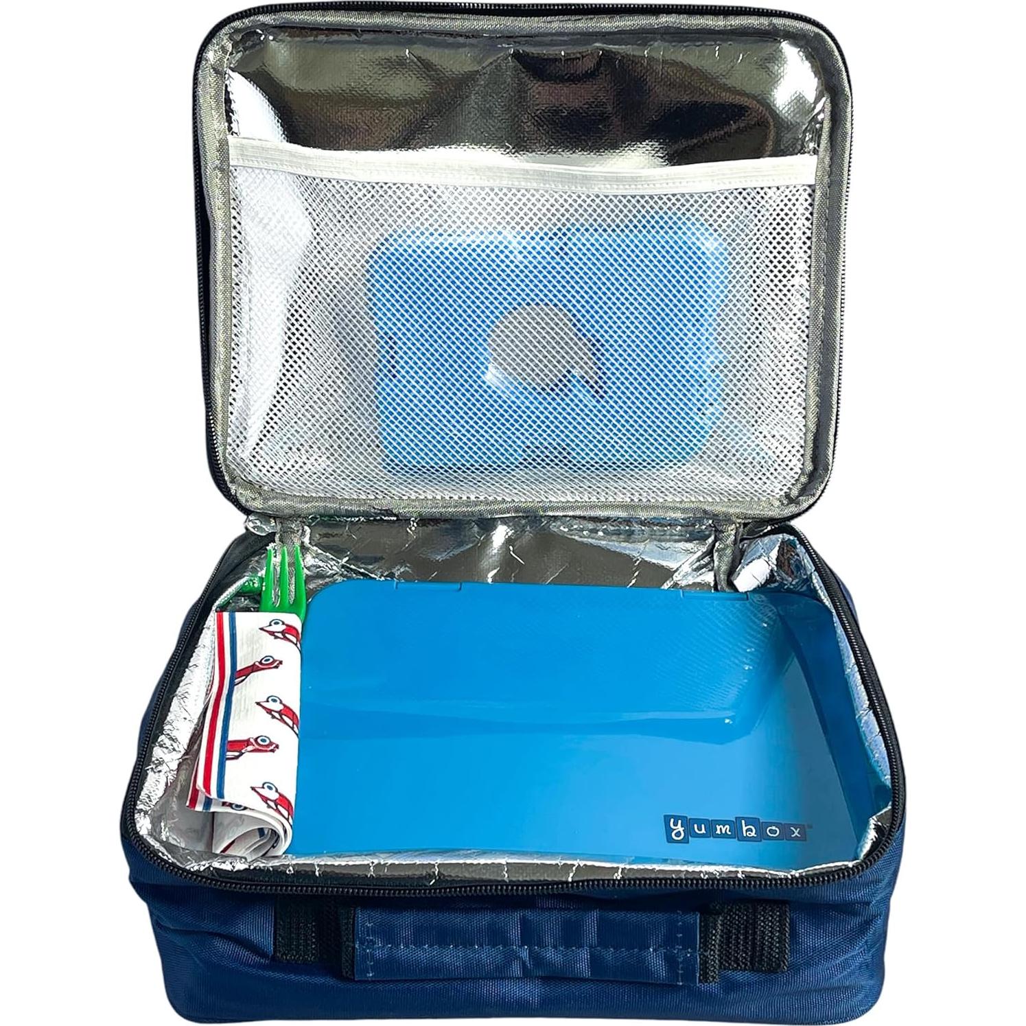 Caja Bento Yumbox Prêt Acero Inoxidable 0.81L Azul Normandía