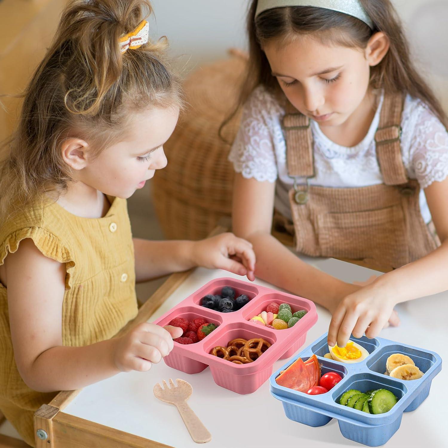 Contenedores de Snack DIMBRAH 4 Compartimentos Reutilizables