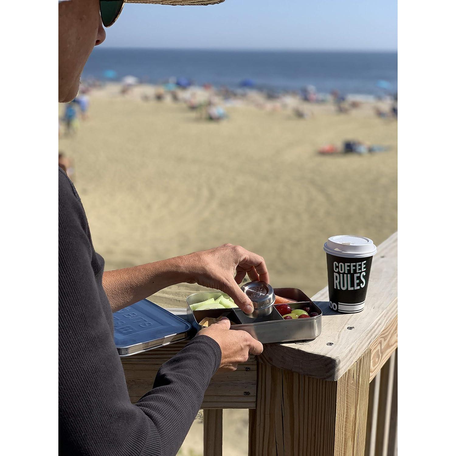 Contenedor Bento Box de Acero Inoxidable Bits Kits, 5 Secciones