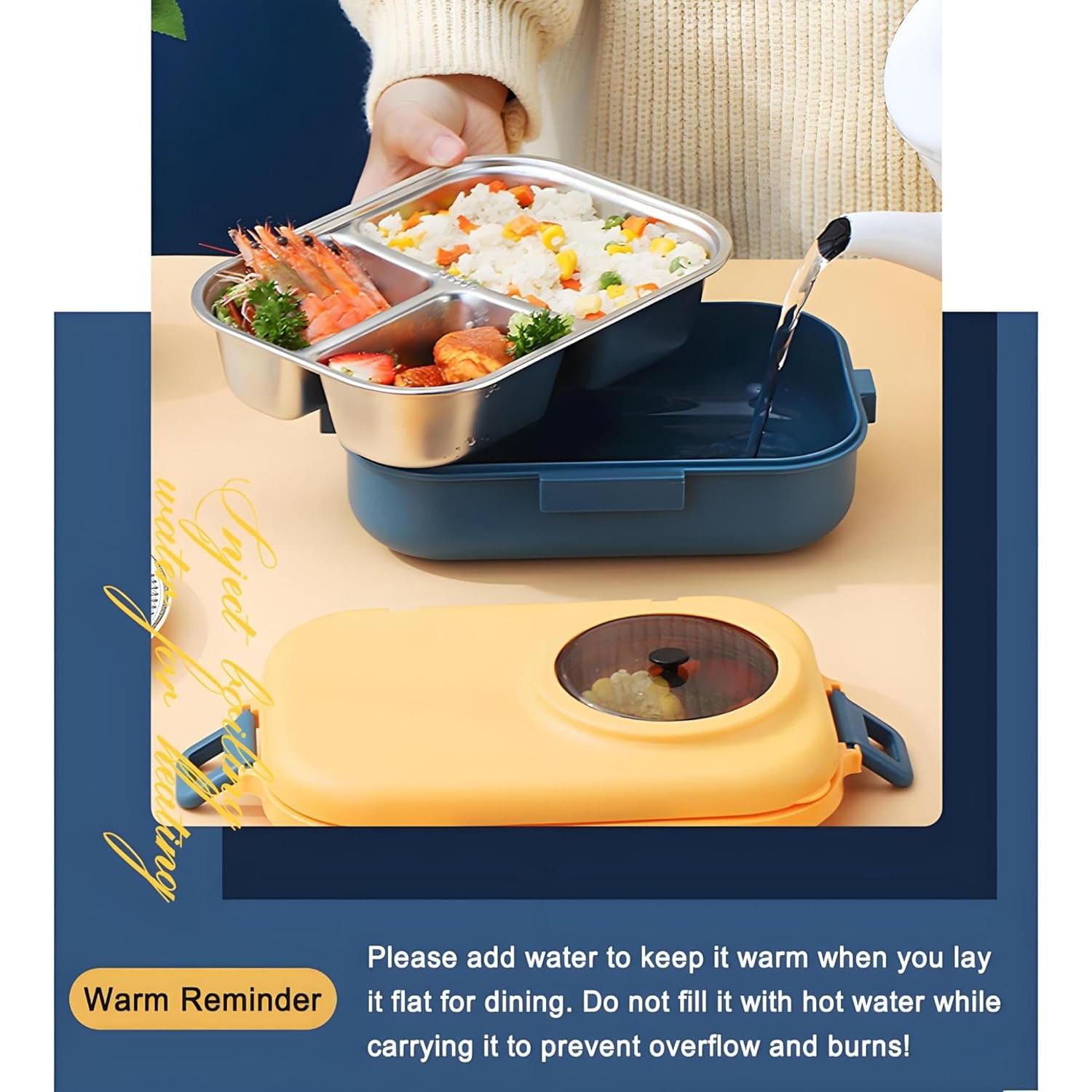 Caja de Almuerzo Bento Ausenzup 1100ml Acero Inoxidable Verde