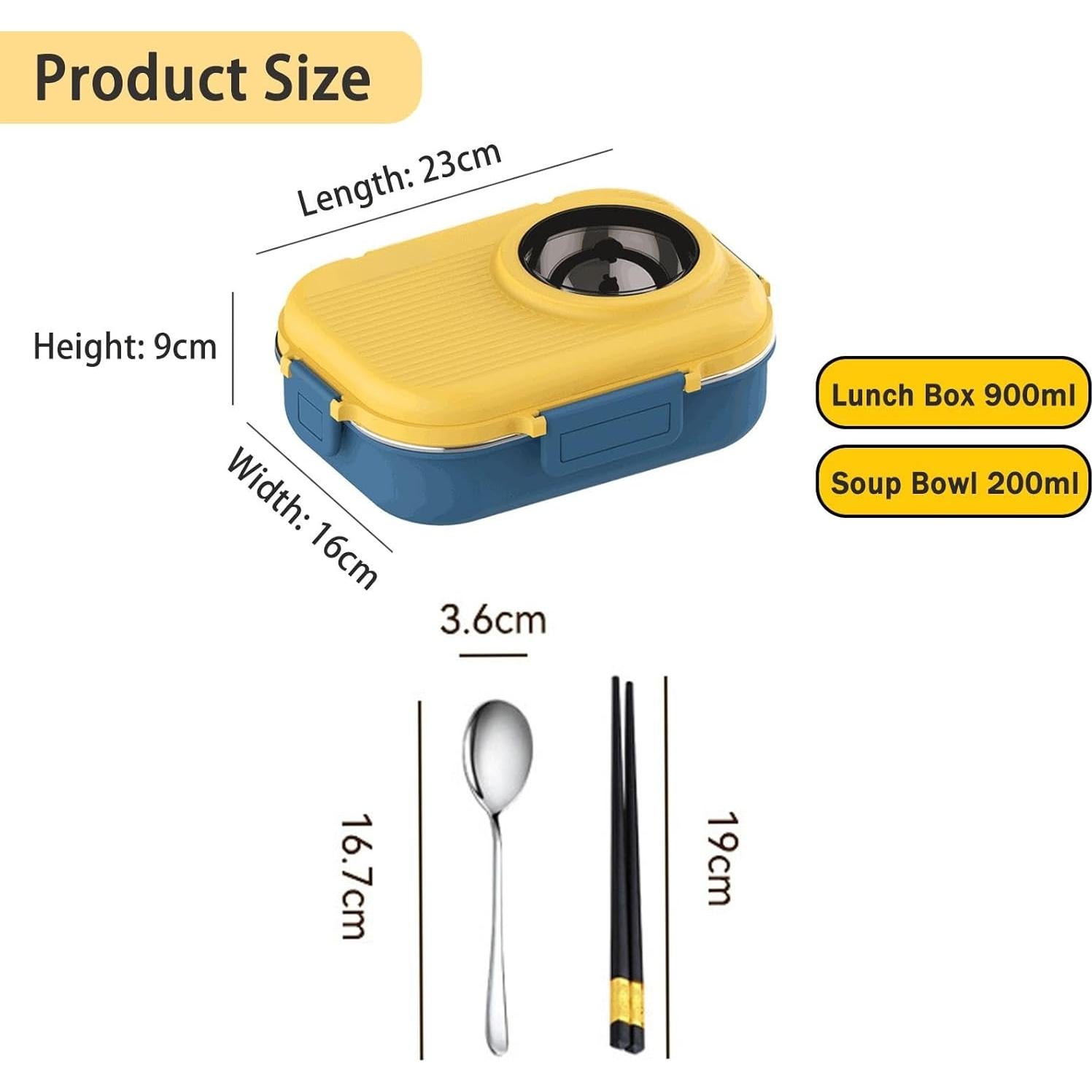 Caja de Almuerzo Bento Ausenzup 1100ml Acero Inoxidable Verde