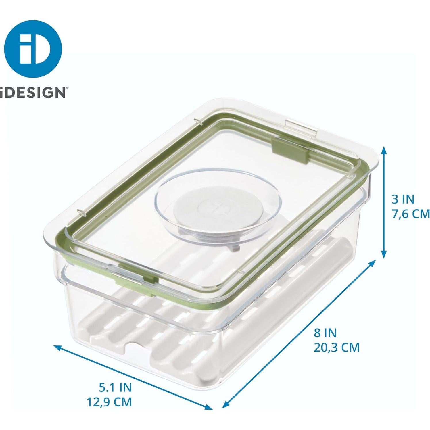 Bin de Almacenamiento iDesign Fresca 12.7x20.6x7.6cm Transparente