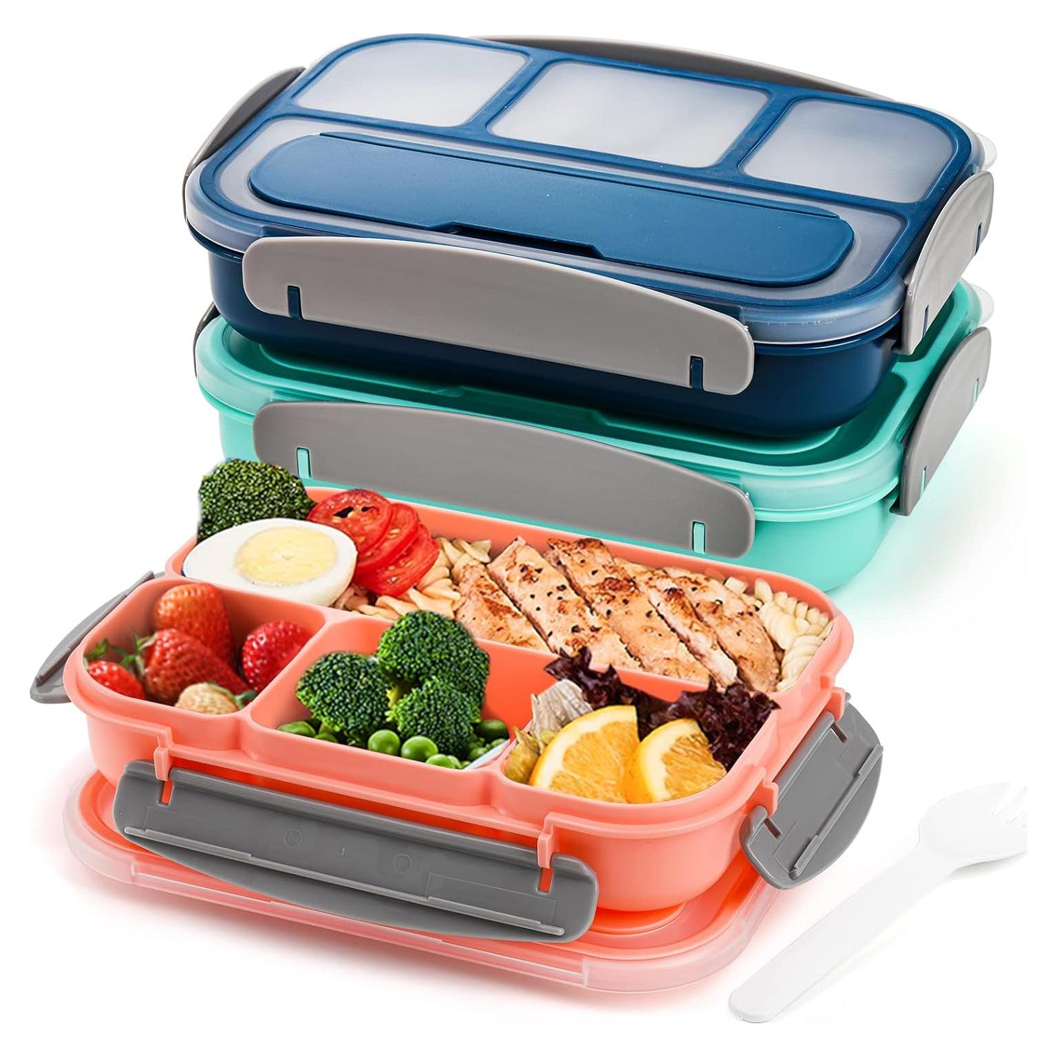 Set de 3 Cajas de Almuerzo Bento Okllen 1.01L a Prueba de Fugas