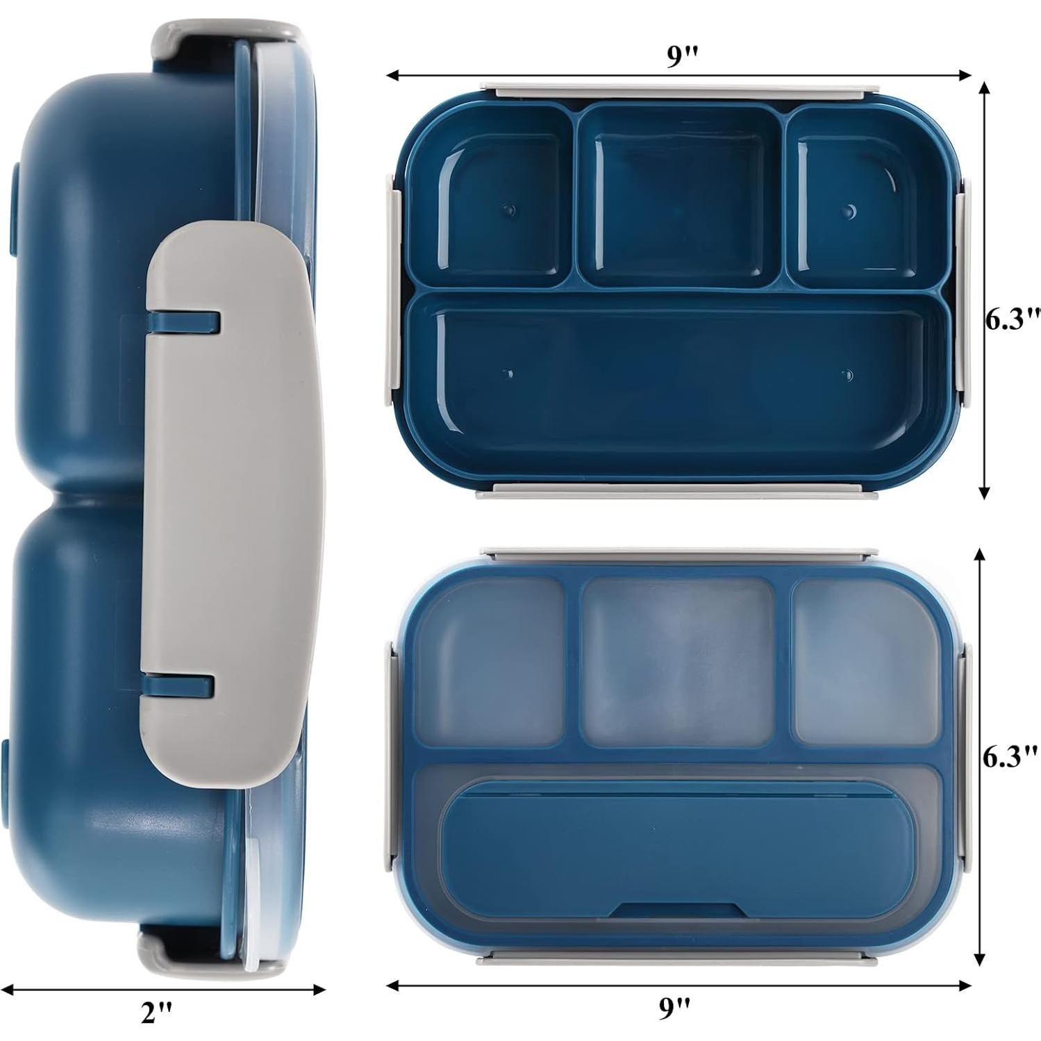 Set de 3 Cajas de Almuerzo Bento Okllen 1.01L a Prueba de Fugas