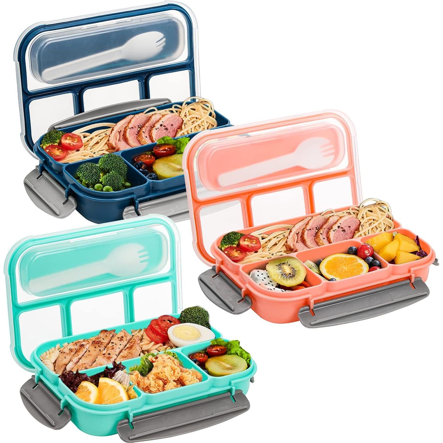 Set de 3 Cajas de Almuerzo Bento Okllen 1.01L a Prueba de Fugas