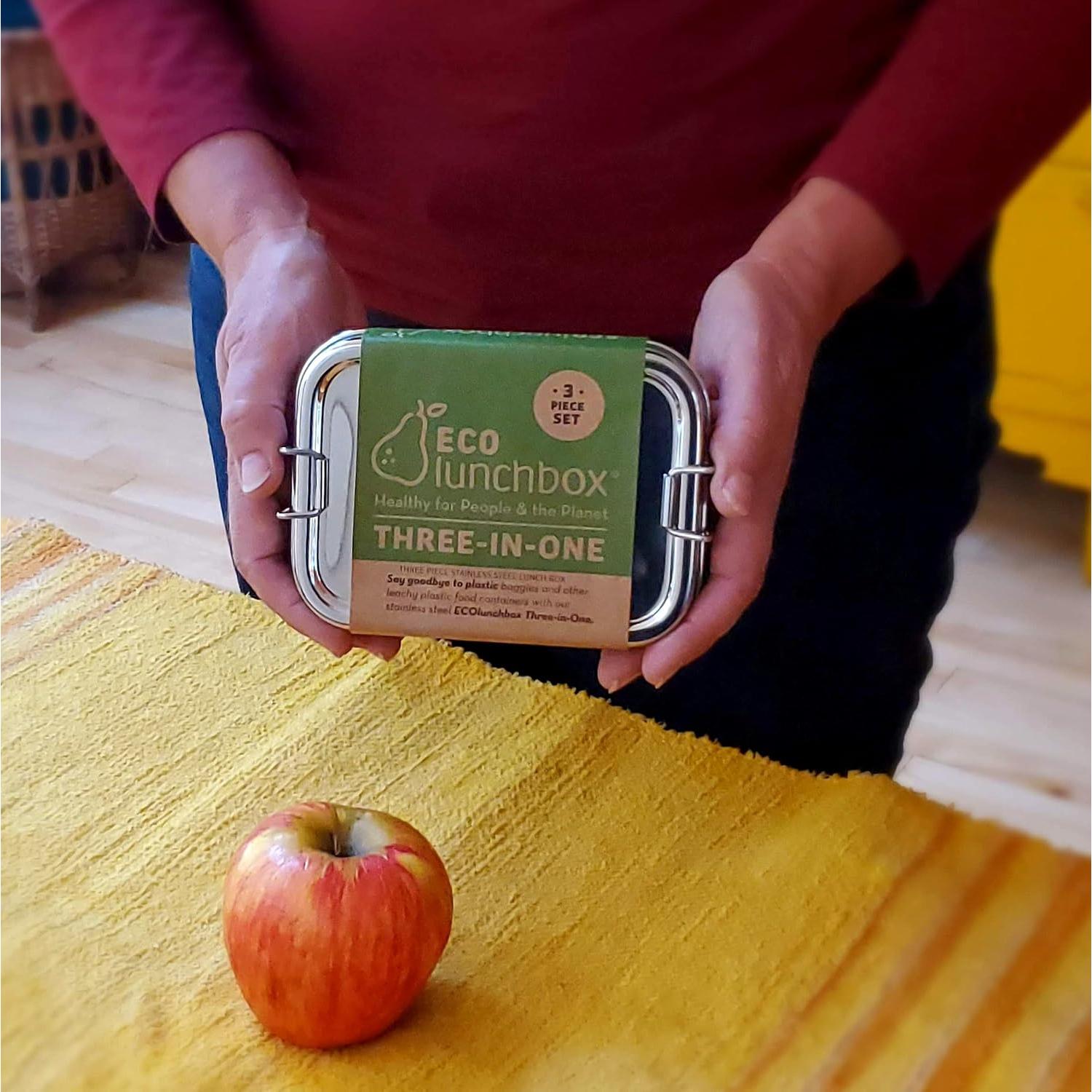 Caja Bento Ecolunchbox Acero Inoxidable 3 Niveles 0.95L