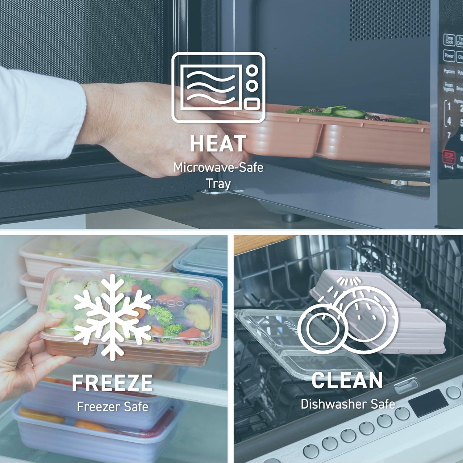 Set de 20 Contenedores de Comida Bentgo 2 Compartimentos BPA Libre