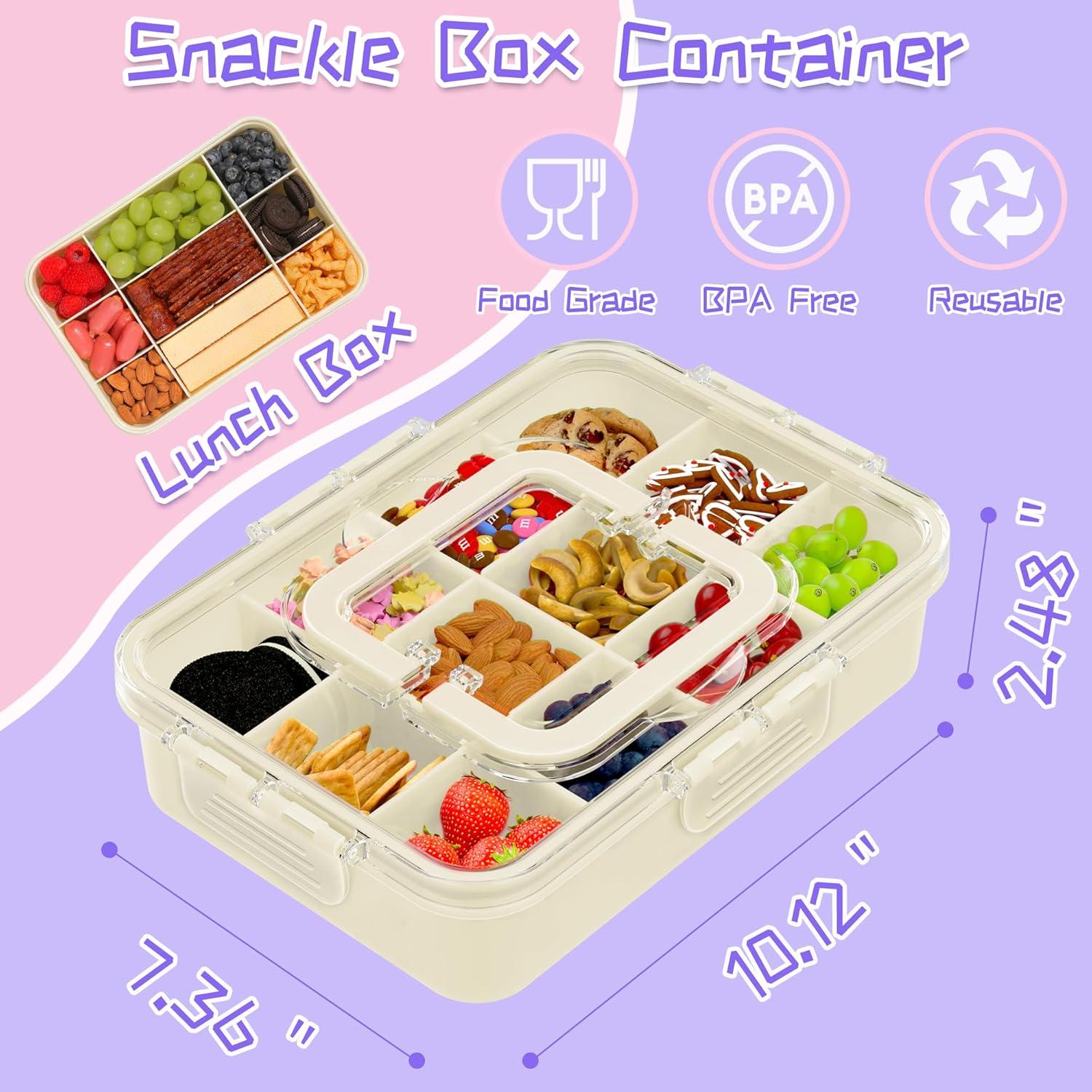 Contenedor de Snack Xyptorix 12 Compartimentos Blanco Marfil