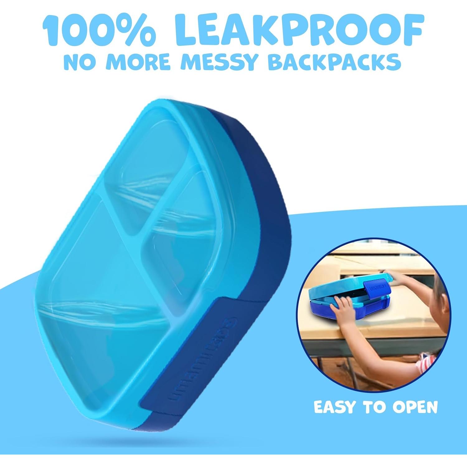 Caja Bento Umami para Niños 680ml Azul, A Prueba de Fugas