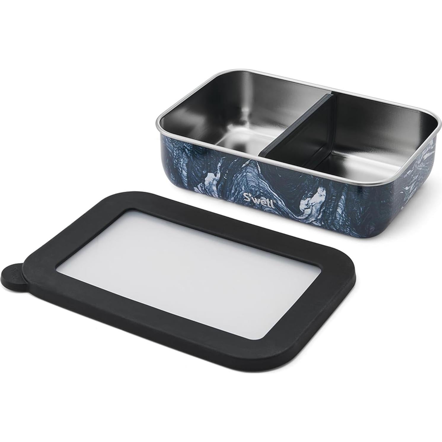 Caja Bento S'well de Acero Inoxidable 1774ml Mármol Azurita