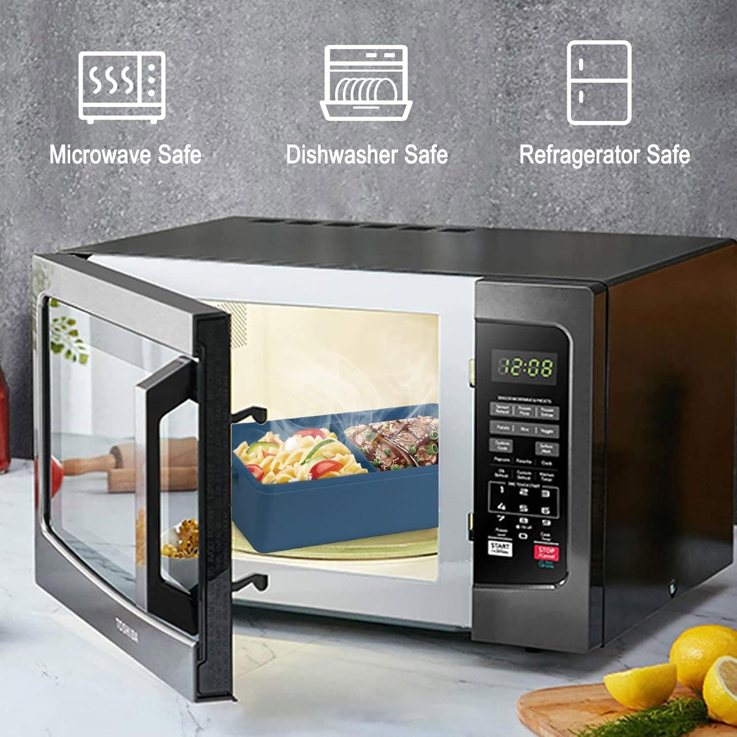 Caja Bento NatraProw 1400ml con Bolsa y Utensilios Azul