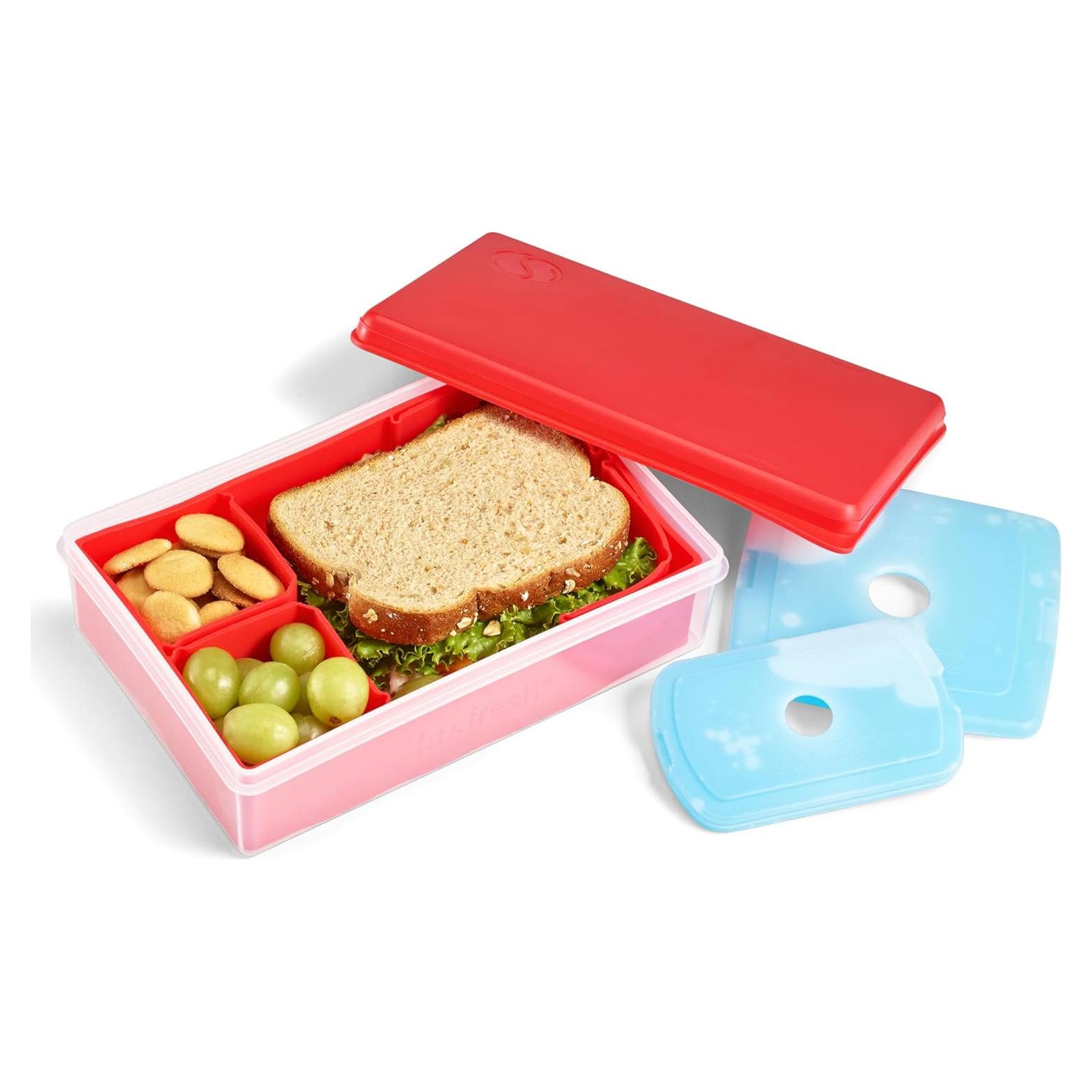 Caja Bento Multi-Flex Fit & Fresh 1200ml Roja Libre BPA
