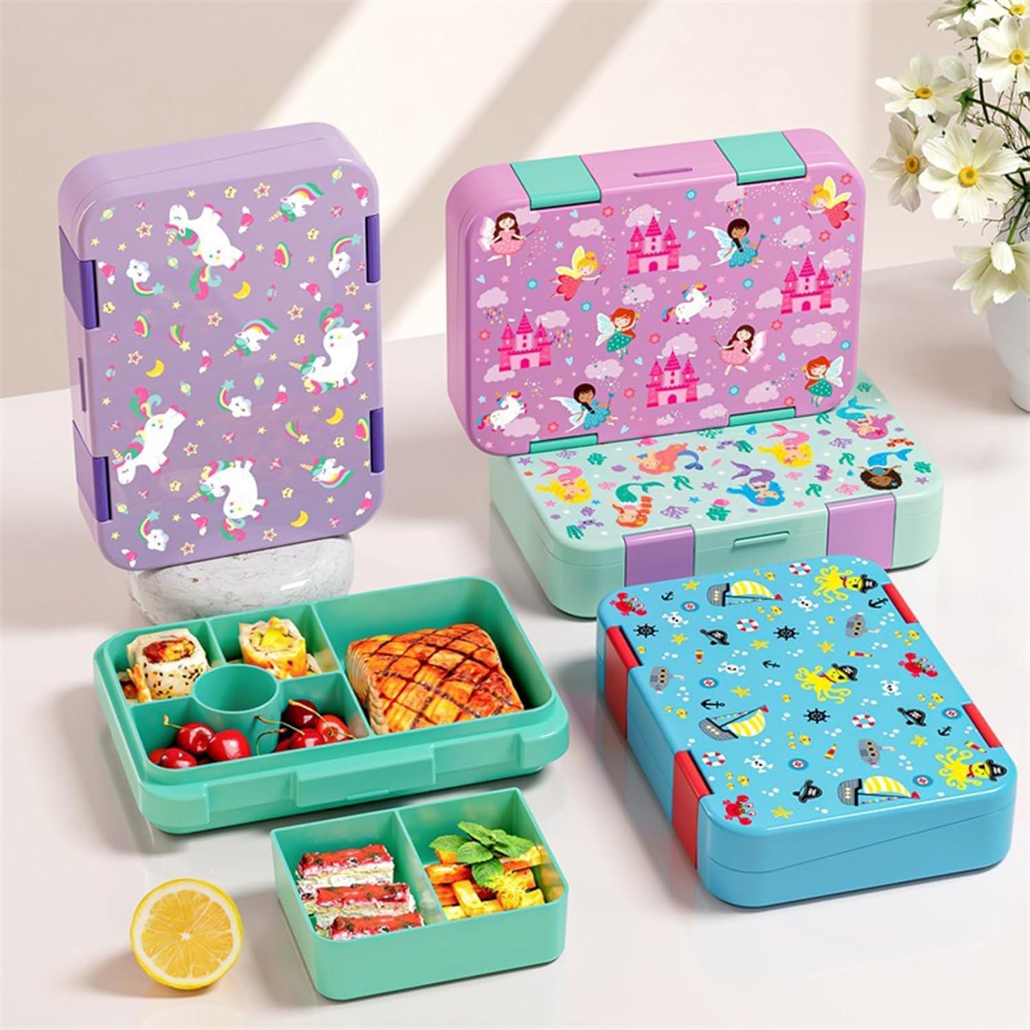 Caja Bento para Niños 810ml - Almuerzo a Prueba de Fugas
