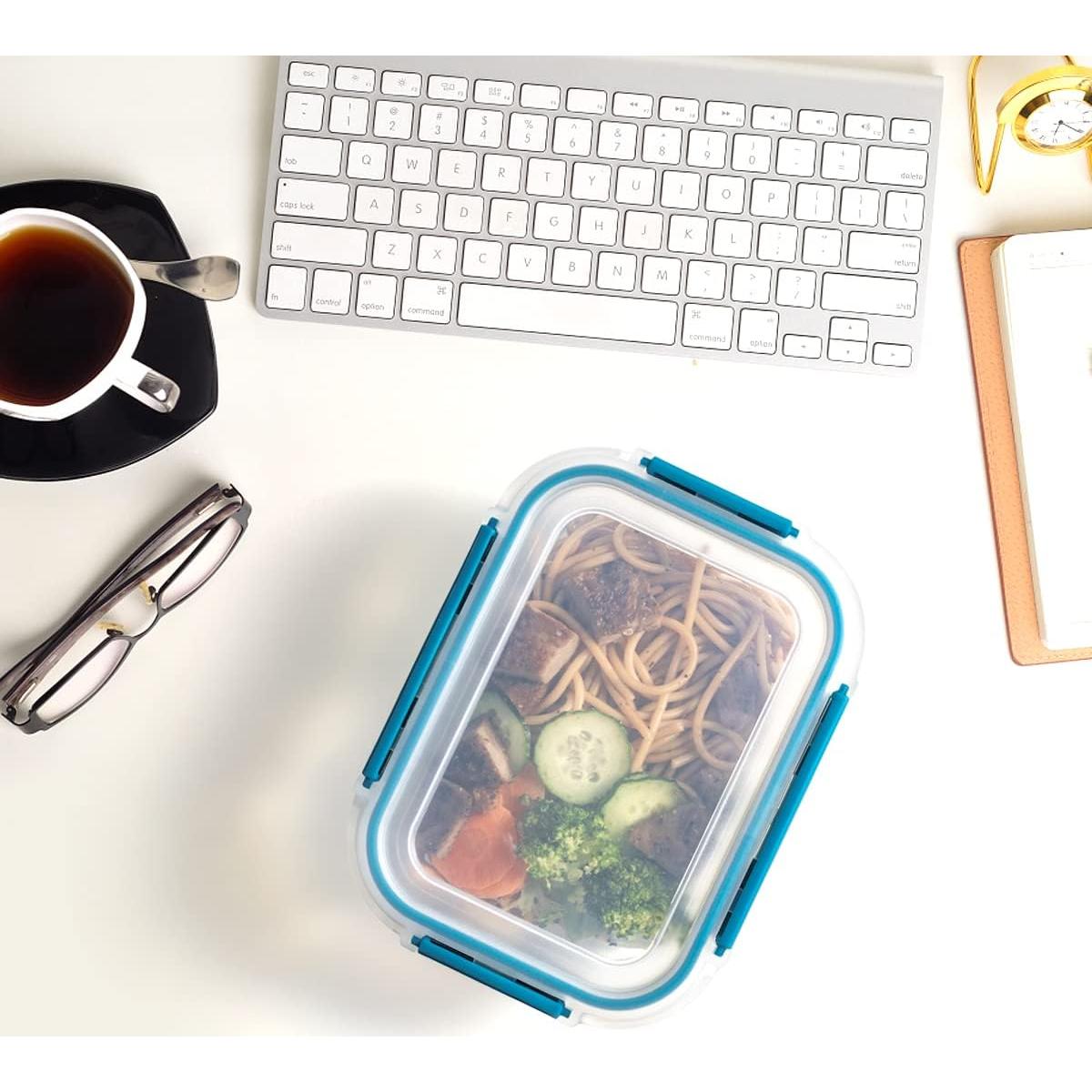 Contenedores de Almacenamiento de Alimentos Genicook 9 Piezas Vidrio